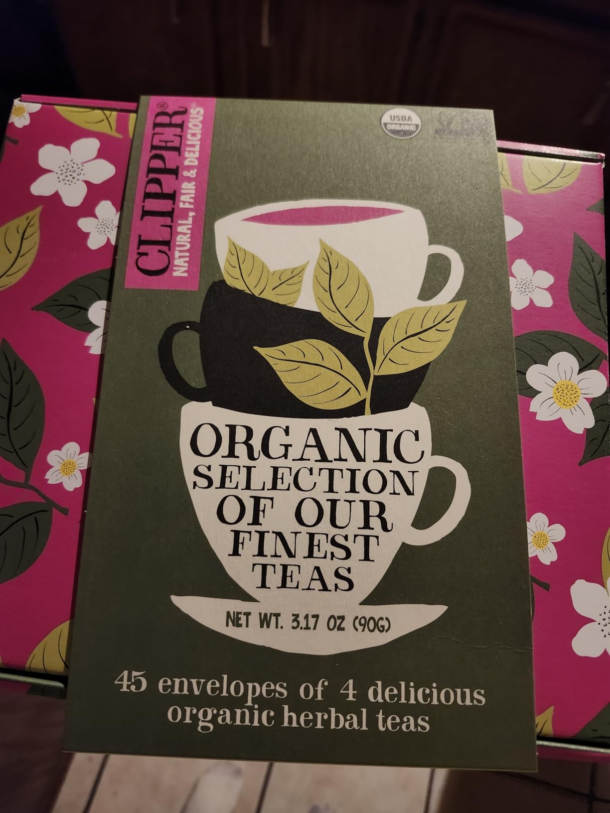 Clipper Organic Herbal & Green Tea Sampler Box, 45 Tea Bags customer photo 1