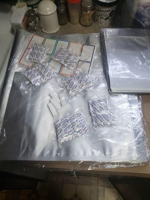 15 Mil 5 Gallon Mylar Bags for Food Storage with 2500cc Oxygen Absorbers customer photo 2