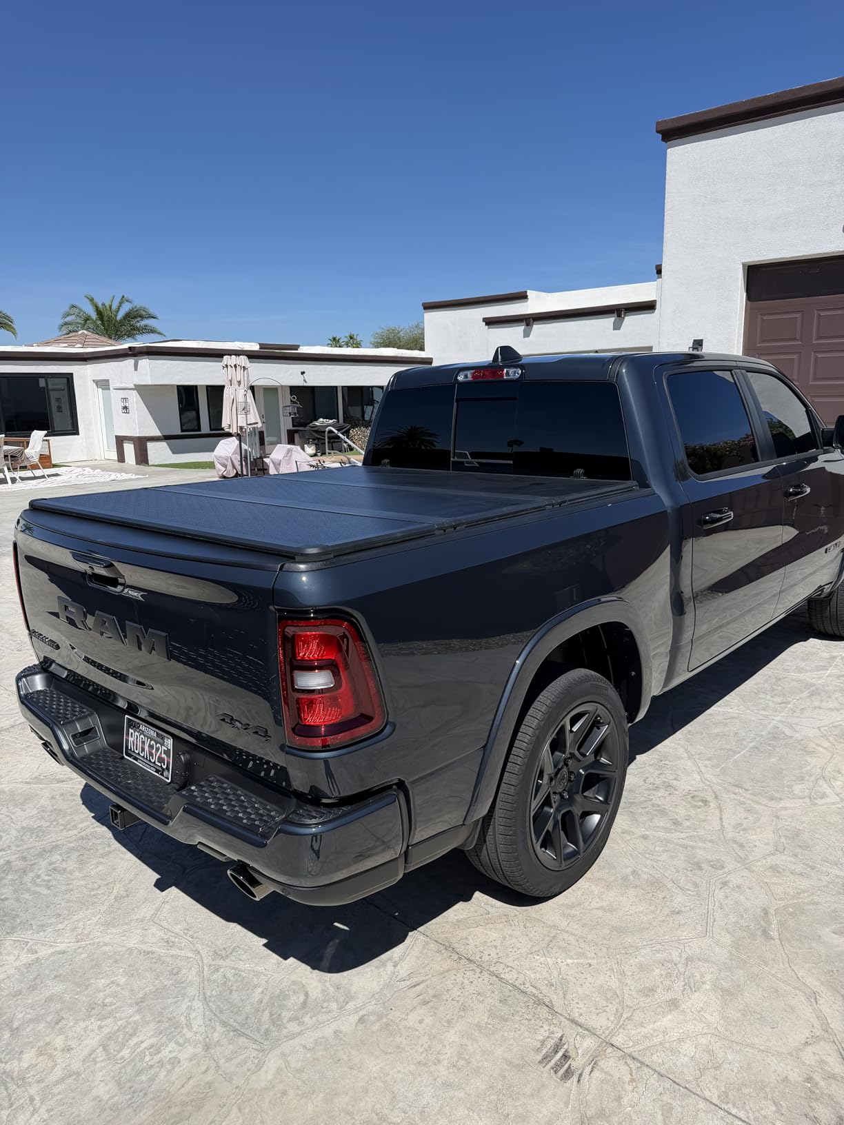 Toptiny Hard Folding Truck Bed Tonneau Cover|HTF011|Fits 2009-2026 Dodge Ram 1500 5' 7