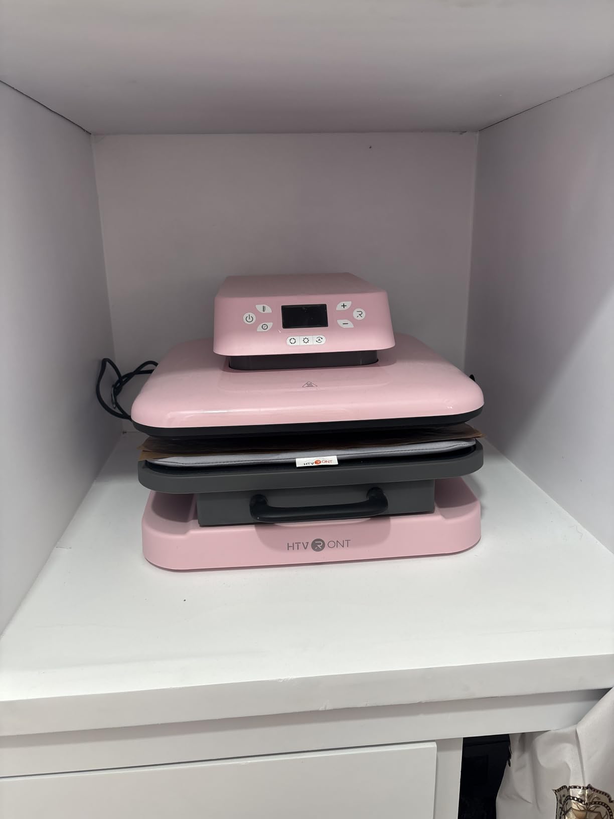HTVRONT Auto Heat Press Machine for T Shirts - 15x15 Smart T Shirt Press Machine with Auto Release - Professional Heat Press for Sublimation, Vinyl, Heat Transfer Projects customer photo 2