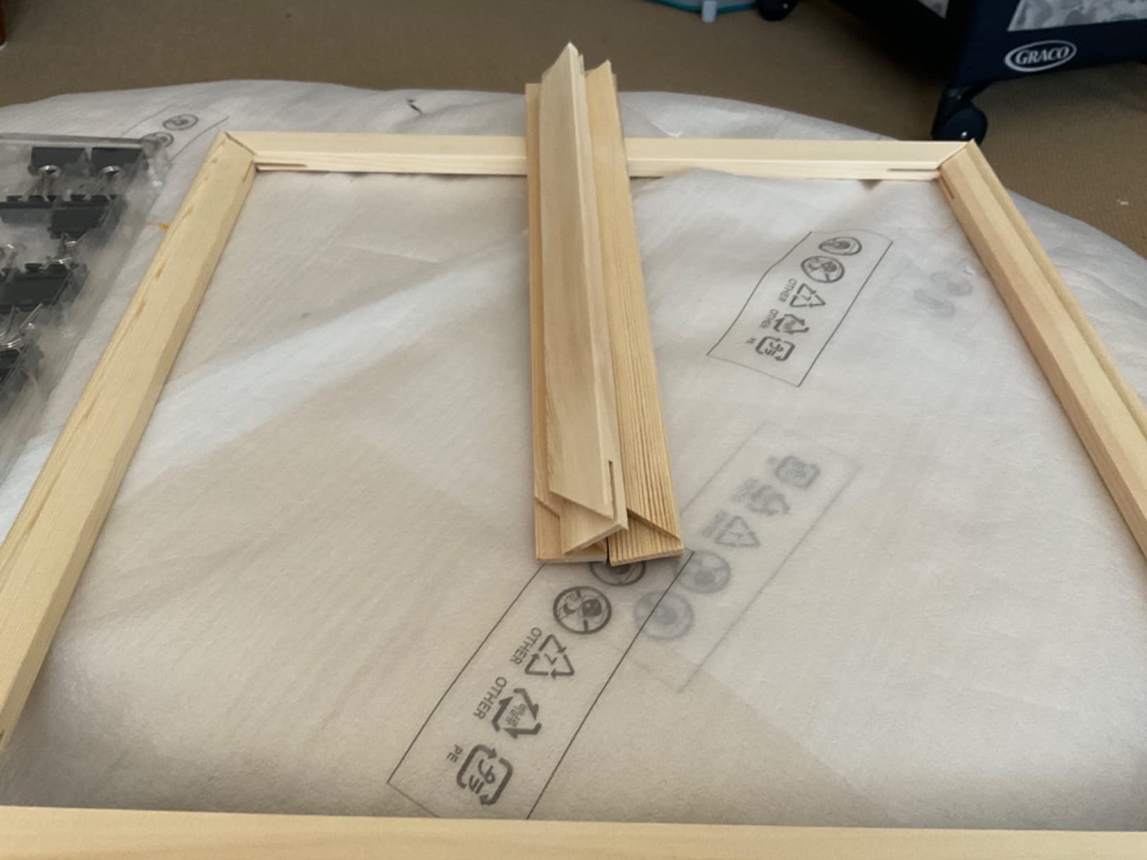 2 Pack 16X20 in Wooden DIY Wood Canvas Stretcher Bars, Canvas Frames Kit customer photo 2