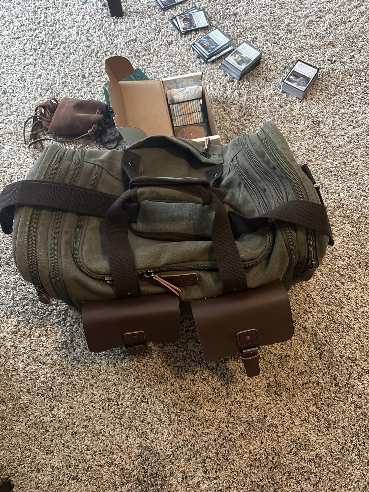Wildroad Waxed Canvas Duffle Bag - 50L Weekender Overnight Travel Bag customer photo 1
