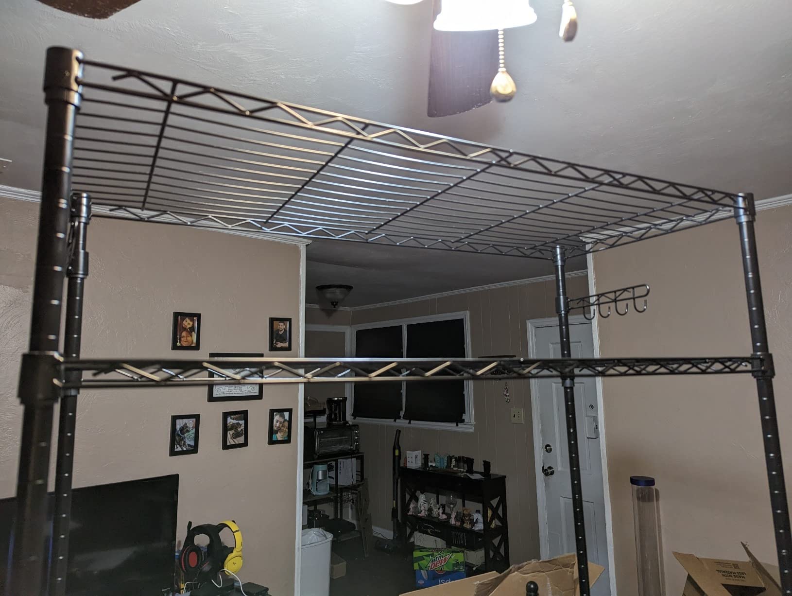 Folews 5-Tier Rolling Storage Shelf with Wheels, Metal Wire Shelving Unit customer photo 2