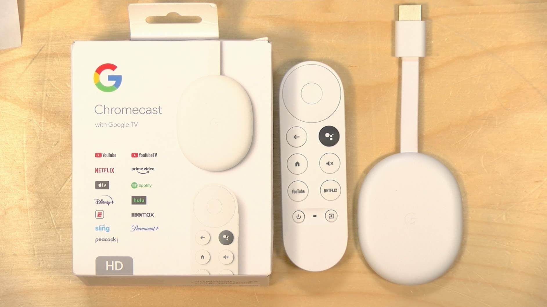 Chromecast with Google TV (HD) - Streaming Stick Entertainment on Your TV with Voice Search - Watch Movies, Shows, and Live TV in 1080p HD - Snow customer photo 2