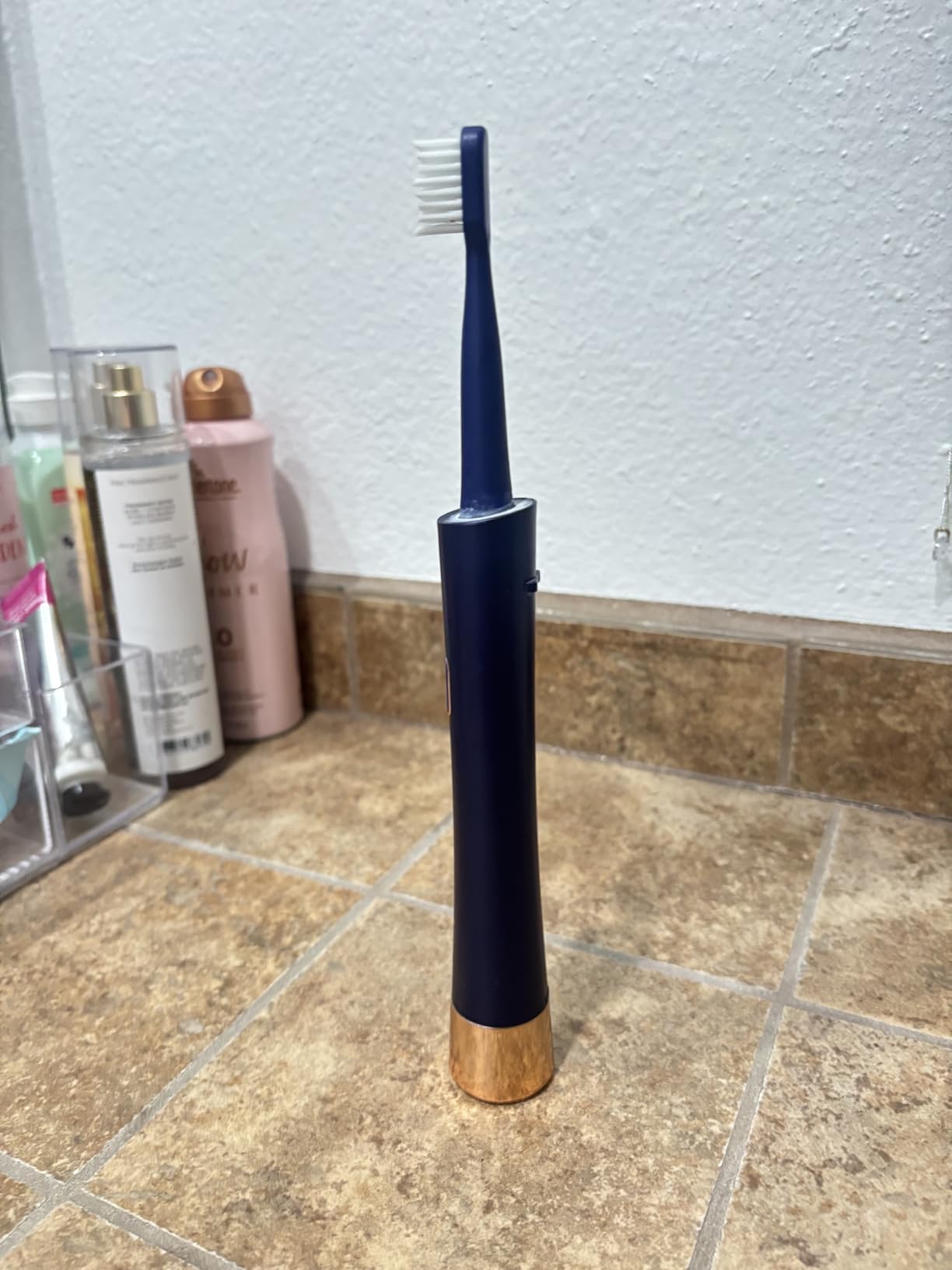 AJELU Sonic Electric Toothbrush for Adults, USB Rechargeable Sonic Toothbrush with 8 Brush Heads, Smart Timer, 5 Modes, 2-Hour Fast Charge Last 30 Days, Pink customer photo 2