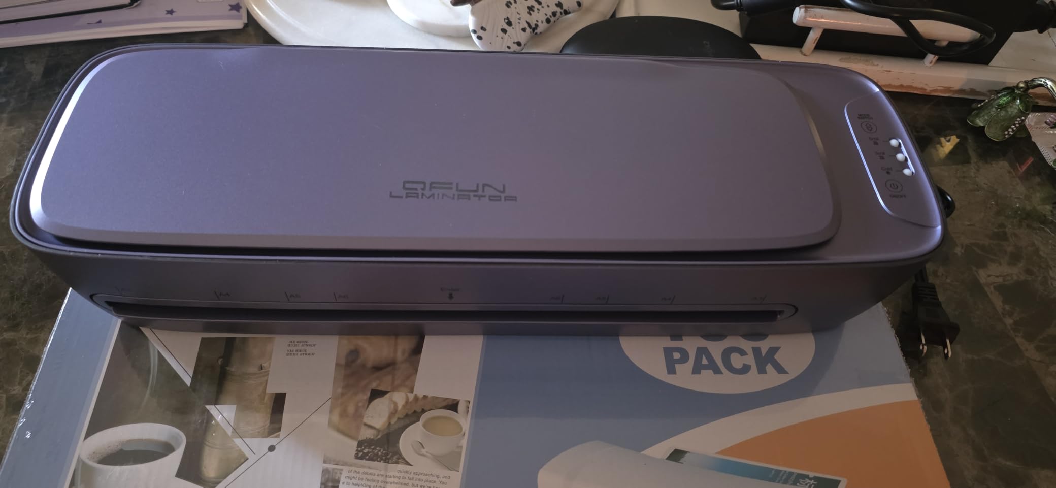 Qfun 13-Inch Thermal & Cold Laminator Machine 11x17 with Laminating Sheets customer photo 2
