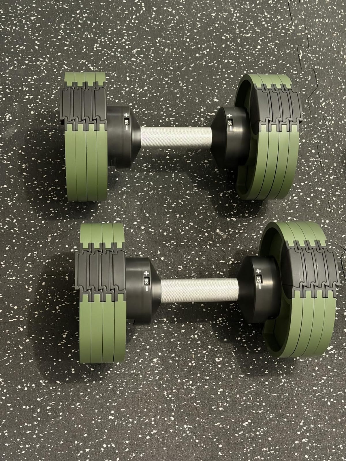 Nuobell 580 Adjustable Dumbbells, 5-80 lb, Set of 2 Free Weights customer photo 1