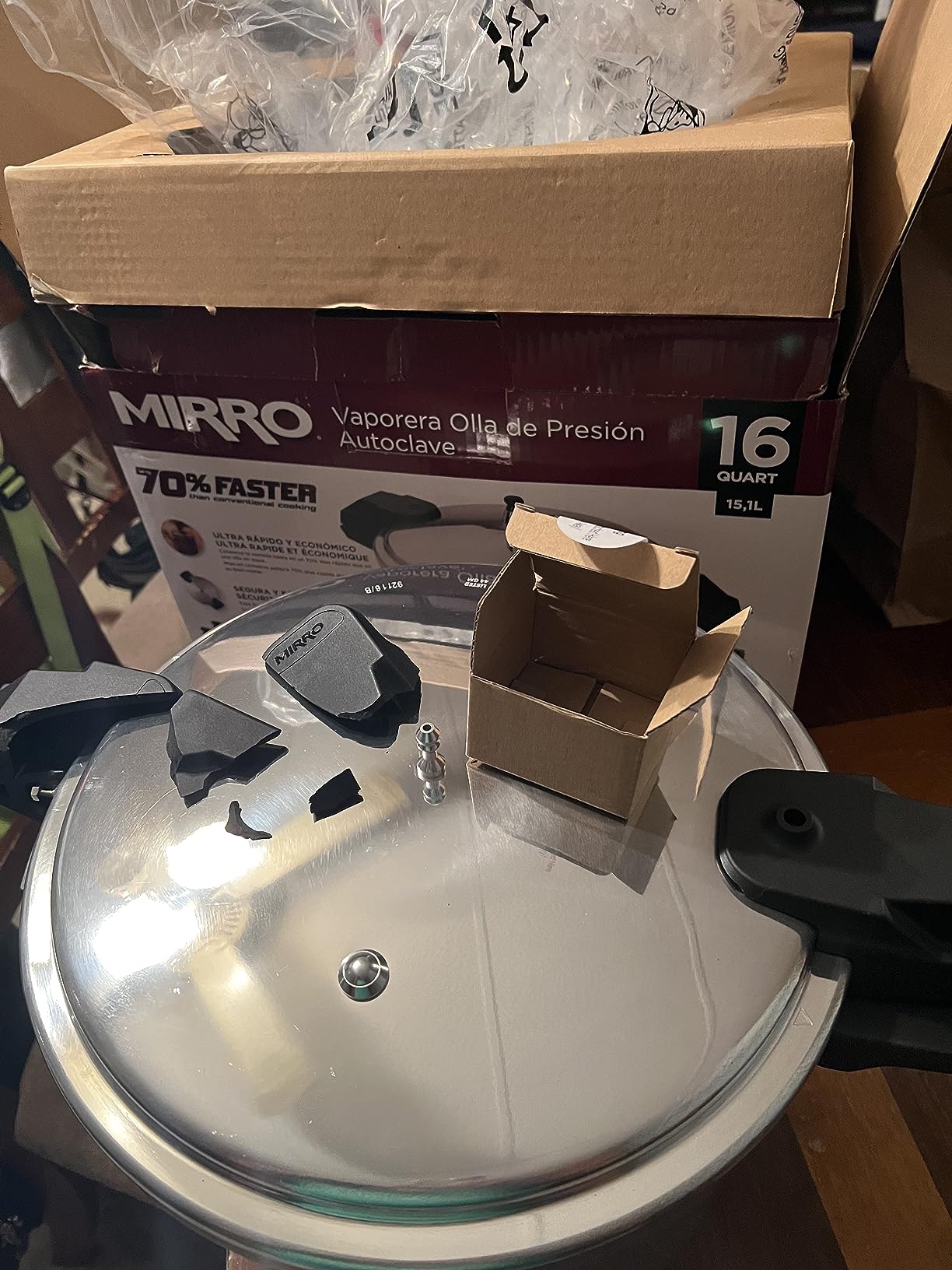 MIRRO 22 Qt Aluminum Pressure Canner with 3 Regulators, 5, 10 & 15 PSI customer photo 2