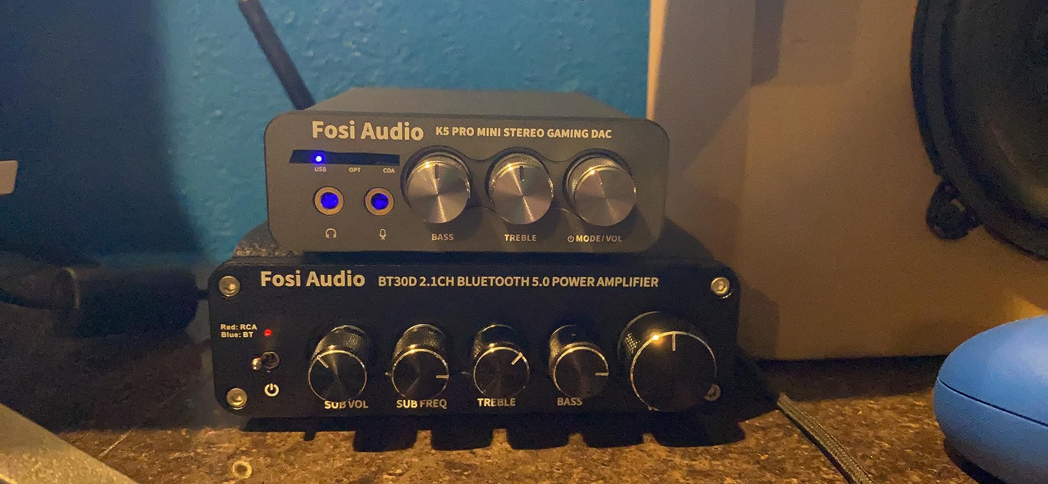 Fosi Audio K5 Pro Gaming DAC Headphone Amplifier Mini Hi-Fi Stereo Digital-to-Analog Audio Converter USB Type C/Optical/Coaxial to RCA/3.5MM AUX for PS5/PC/MAC/Computer customer photo 2