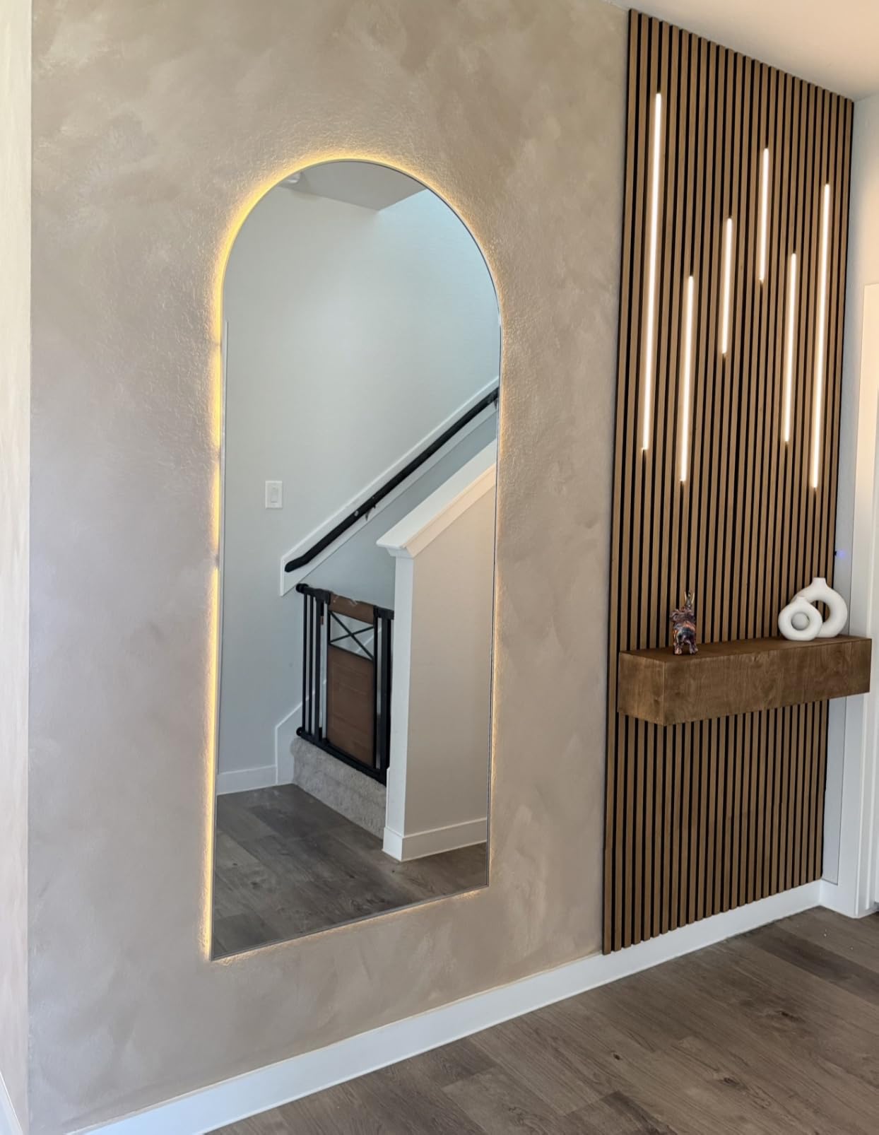 Koonmi 30x71 Arched Full Length Mirror, Floor Mirror with Stand customer photo 1
