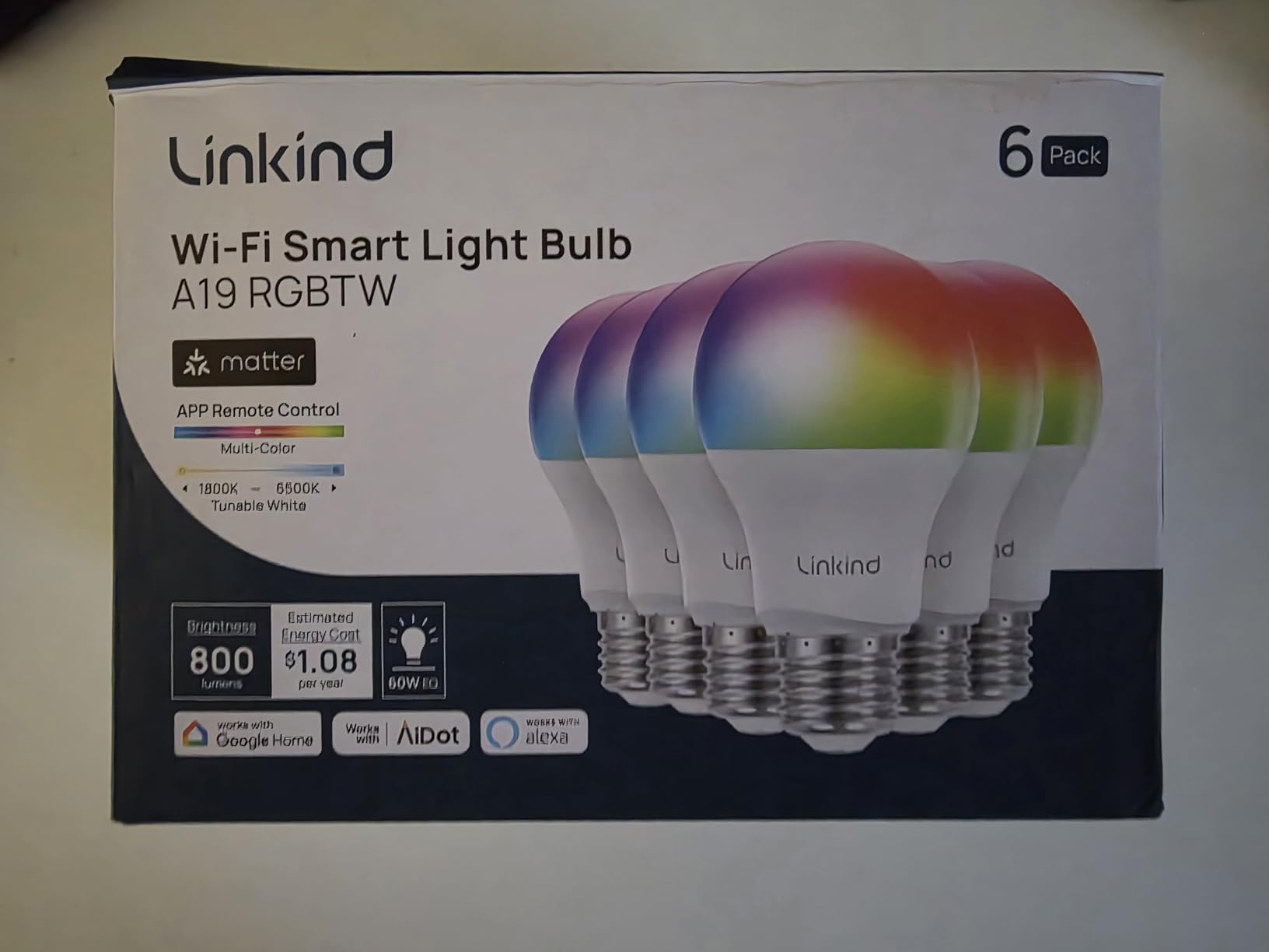 Linkind Matter Smart Light Bulbs, Works with Apple Home, Alexa, Google Home customer photo 2