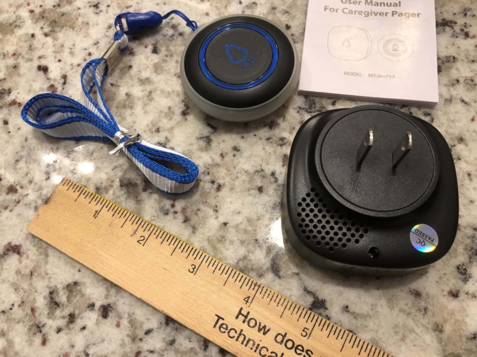 Wireless Caregiver Pager, 2 Call Buttons + 2 Receivers for Elderly at Home customer photo 1