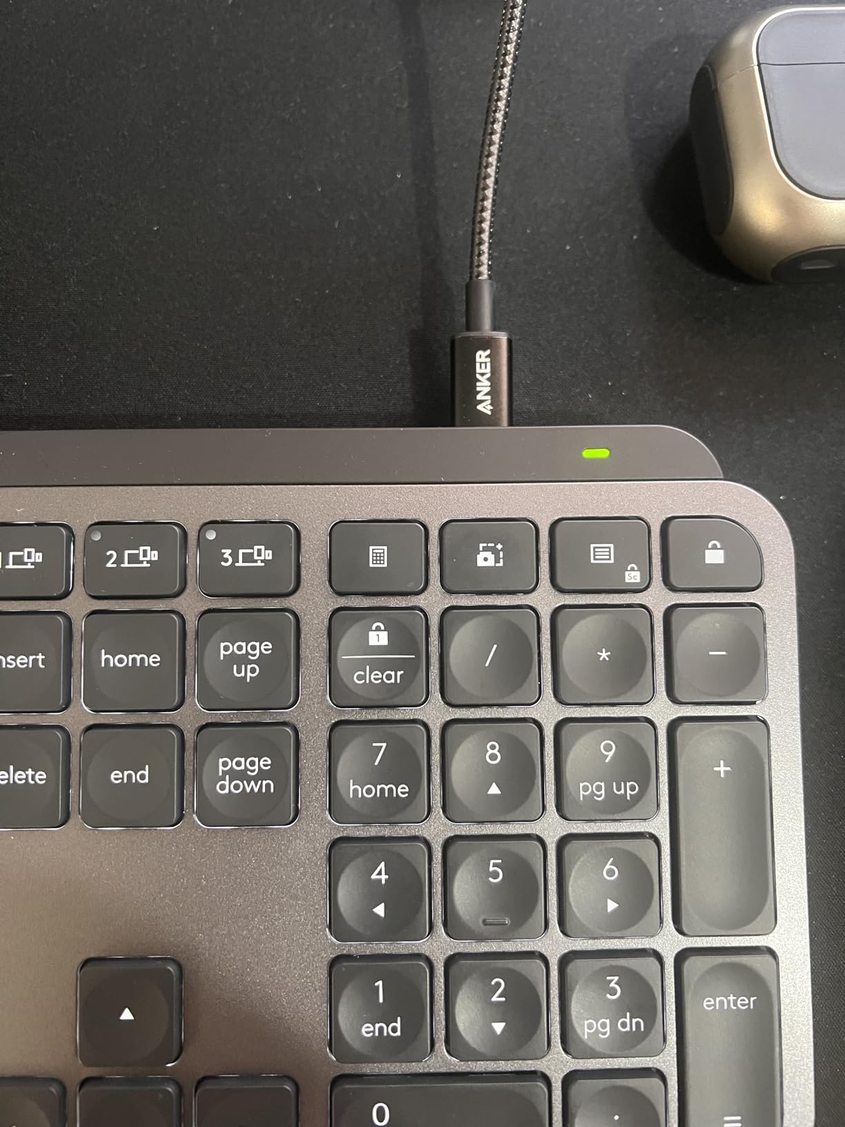 Logitech MX Keys S Wireless Keyboard Low Profile Fluid Precise - Graphite customer photo 2