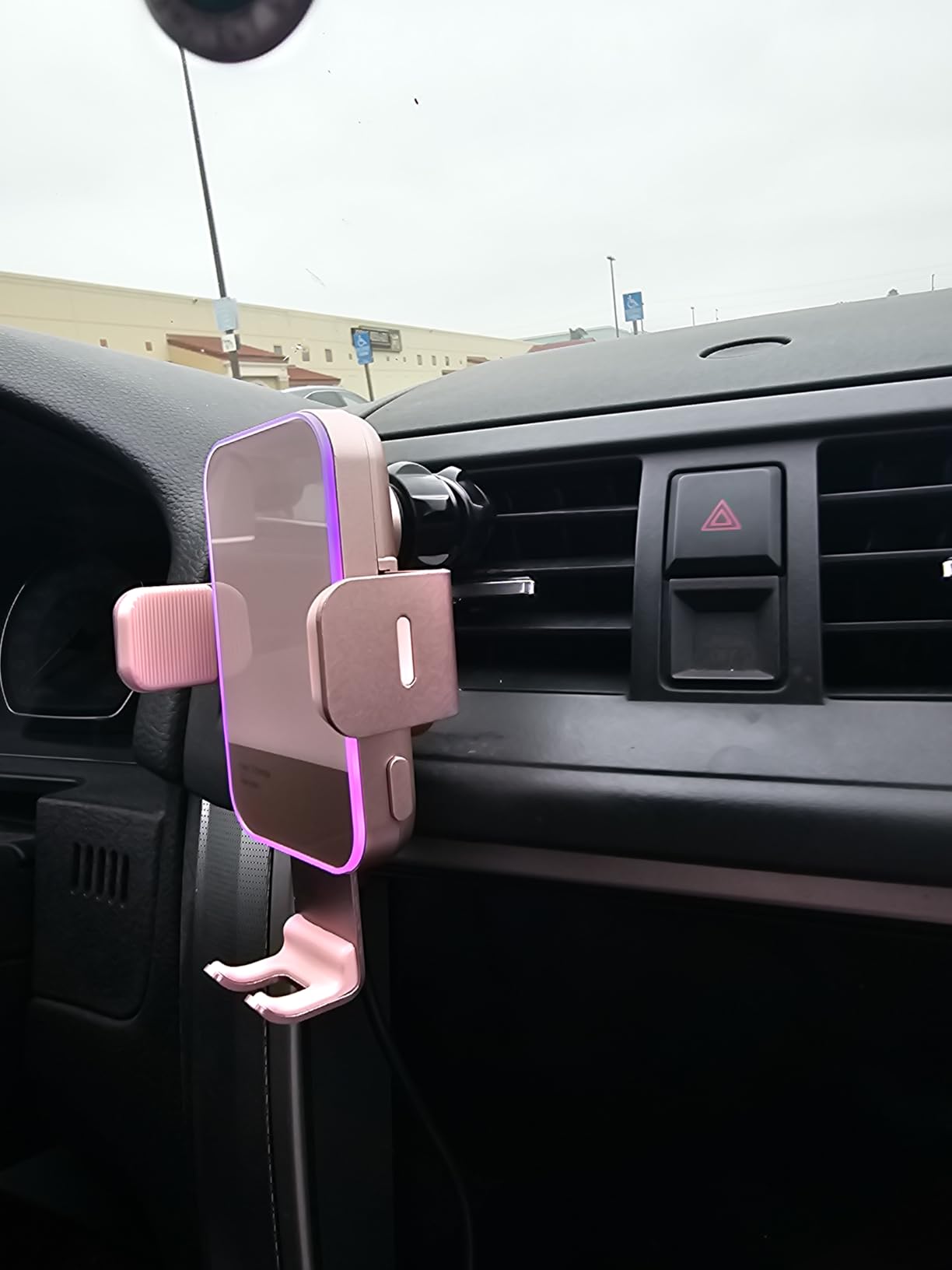 Wireless Car Charger,【7 Colored RGB Backlit】 Mosurr 15W Auto Clamping Phone Holders for Your car fit for iPhone 16 15 14 Mini Pro Max, Samsung Galaxy S25 Ultra S24 S23+, etc, Fathers Day for Gifts customer photo 1