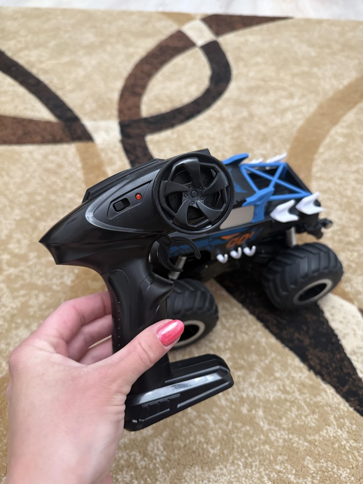 Threeking 1:16 Amphibious Monster Truck All Terrain Remote Control Car Toys | Waterproof Durable 4WD Off-Road RC Crawler Cars Pick-Up Unique Toy Gifts for Boys Girls Ages 6-12 customer photo 1