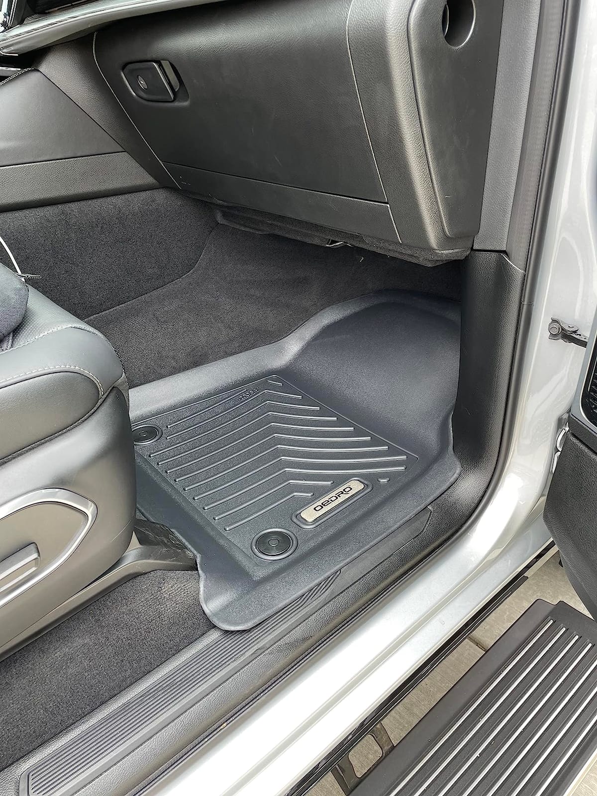 OEDRO Floor Mat Fit for 2022-2025 Jeep Wagoneer & 2023-2025 Wagoneer L(8 Passenger Model), TPE All Weather Custom Fit Floor Liners for Wagoneer Accessories, 1st & 2nd & 3rd Row Car Mats Set, Black customer photo 1