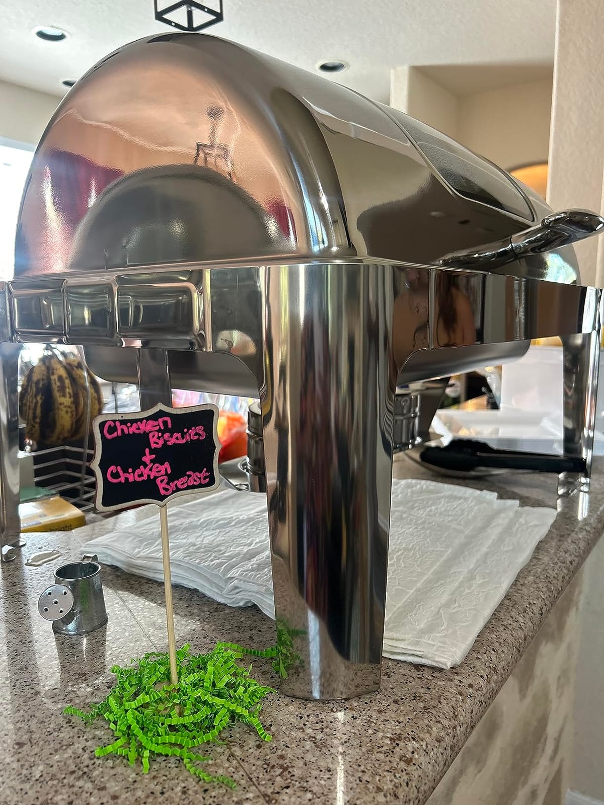 13QT Roll Top Chafing Dishes for Buffet: Stainless steel Chafing Dish Set customer photo 1