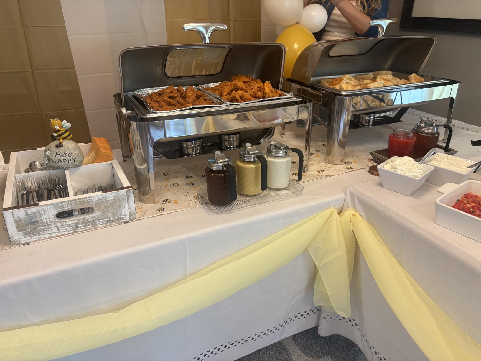 13QT Roll Top Chafing Dishes for Buffet: Stainless steel Chafing Dish Set customer photo 2