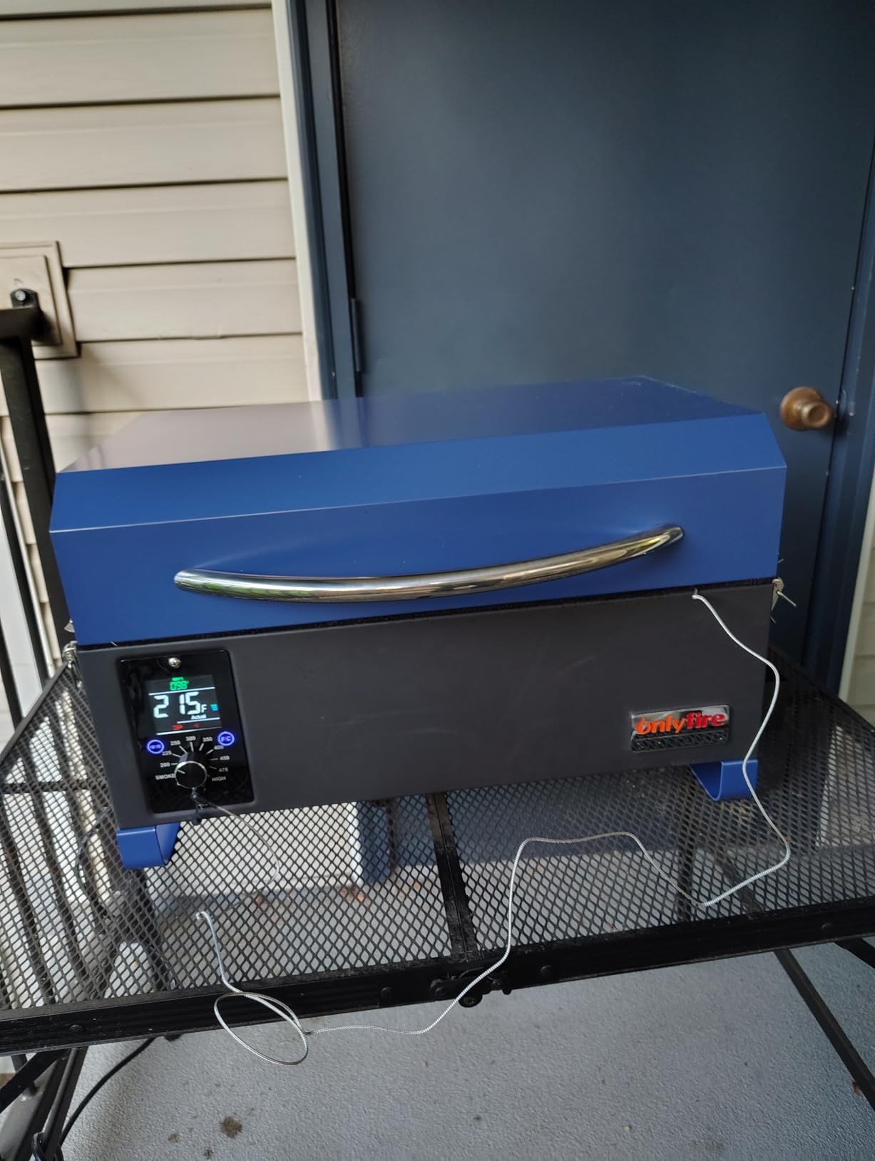 ONLYFIRE GRILLS BBQ Wood Pellet Grill Smoker, Blue GS313 customer photo 2