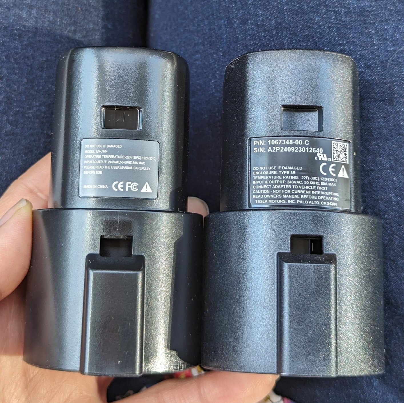 J1772 to Tesla Charger Adapter, Up to 80Amp 240v AC, Mobile EV Adapter for Tesla Model 3/Y/X/S with Fast Charging, Compatible with EVSE Charger, SAE J1772 Charging Adaptor for Tesla Cars Only customer photo 2