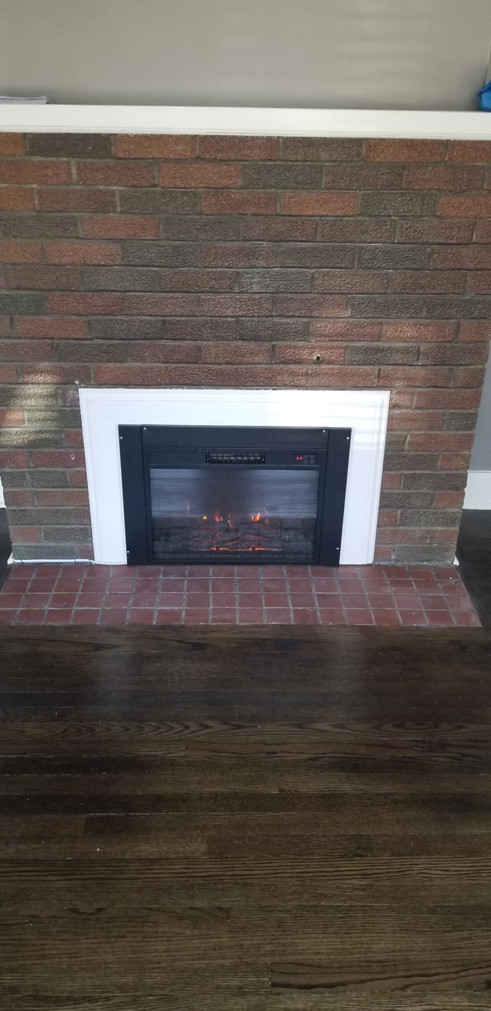 Efiretric® Adam Electric Fireplace Insert with Front Trim Kit, 23