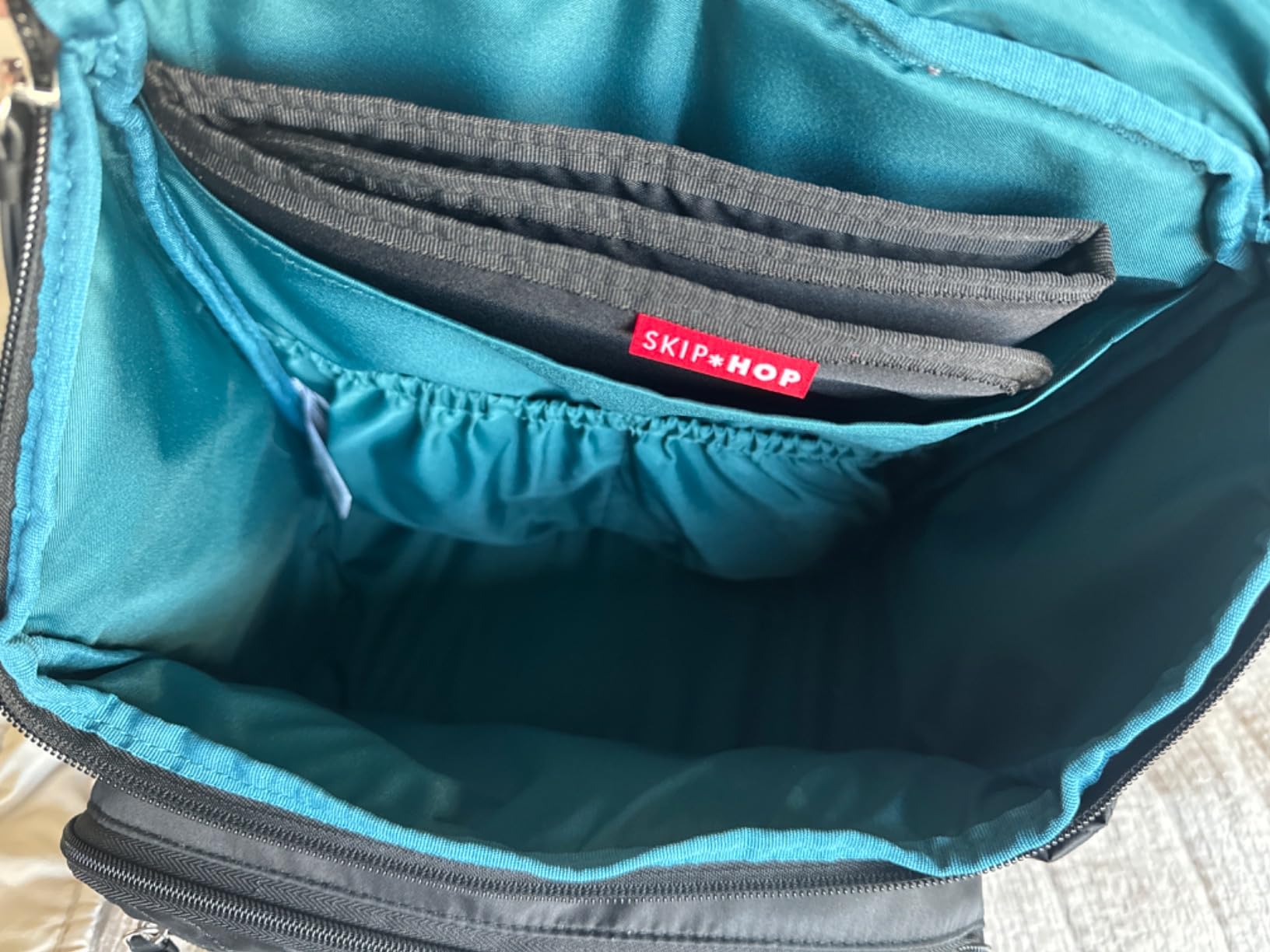 Skip Hop Diaper Bag Backpack: Forma, Multi-Function Baby Travel Bag with Changing Pad & Stroller Attachment, Sage customer photo 1