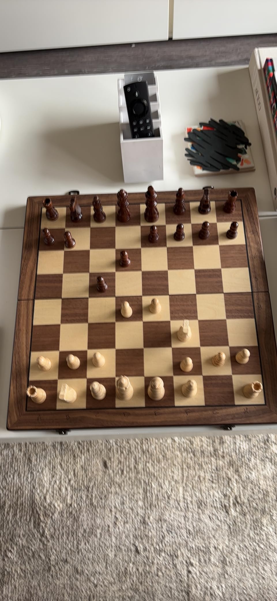 Magnetic Wooden Chess Set for Adults Kids 15'' Chess Board with Handmade Pieces, Folding Portable Travel Unique Chess Sets Game for Tournament Professional Beginner customer photo 1