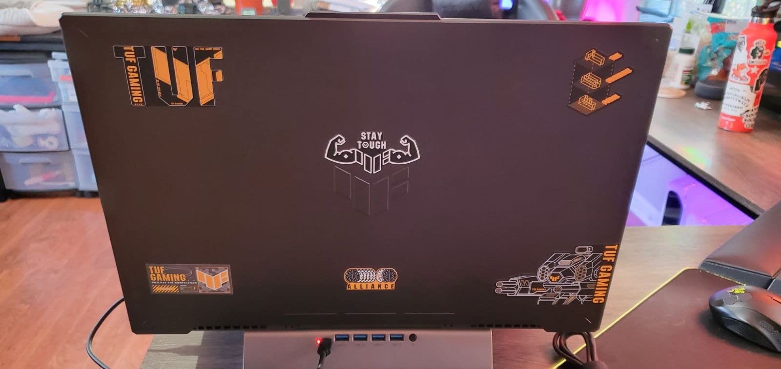 ASUS TUF Gaming A17 (2023) Gaming Laptop, 17.3â€ FHD 144Hz Display, GeForce RTX 4050, AMD Ryzen 7 7735HS, 16GB DDR5, 1TB PCIe 4.0 SSD, Wi-Fi 6, Windows 11, FA707NU-DS74,Mecha Gray customer photo 2