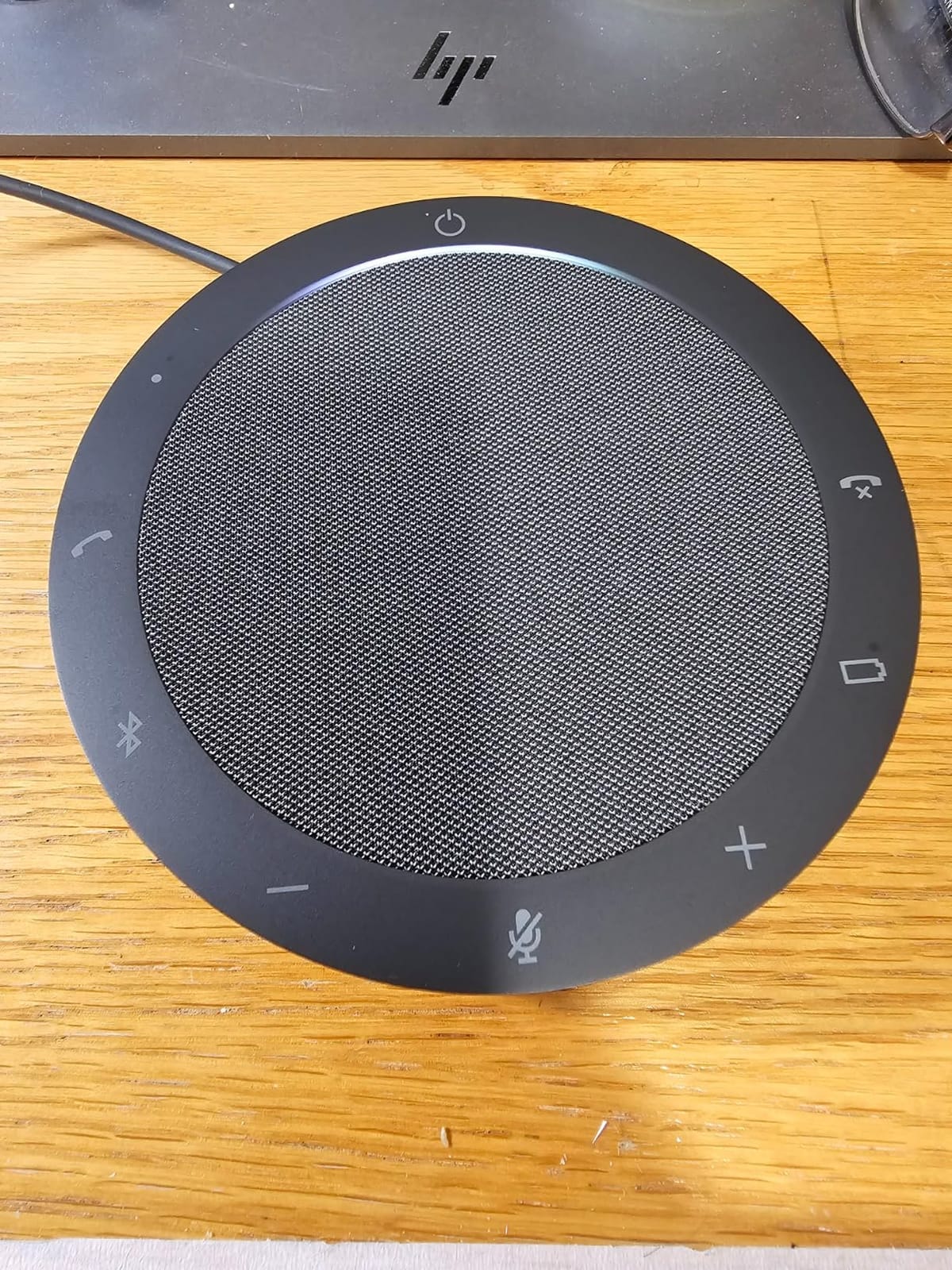 Jabra Speak2 55 Wireless Bluetooth Speakerphone - Portable Speaker with 4 Noise-Cancelling Mics, 50mm Full-Range Speakers & Wideband Audio - Certified Microsoft Teams Speaker - Dark Grey customer photo 2