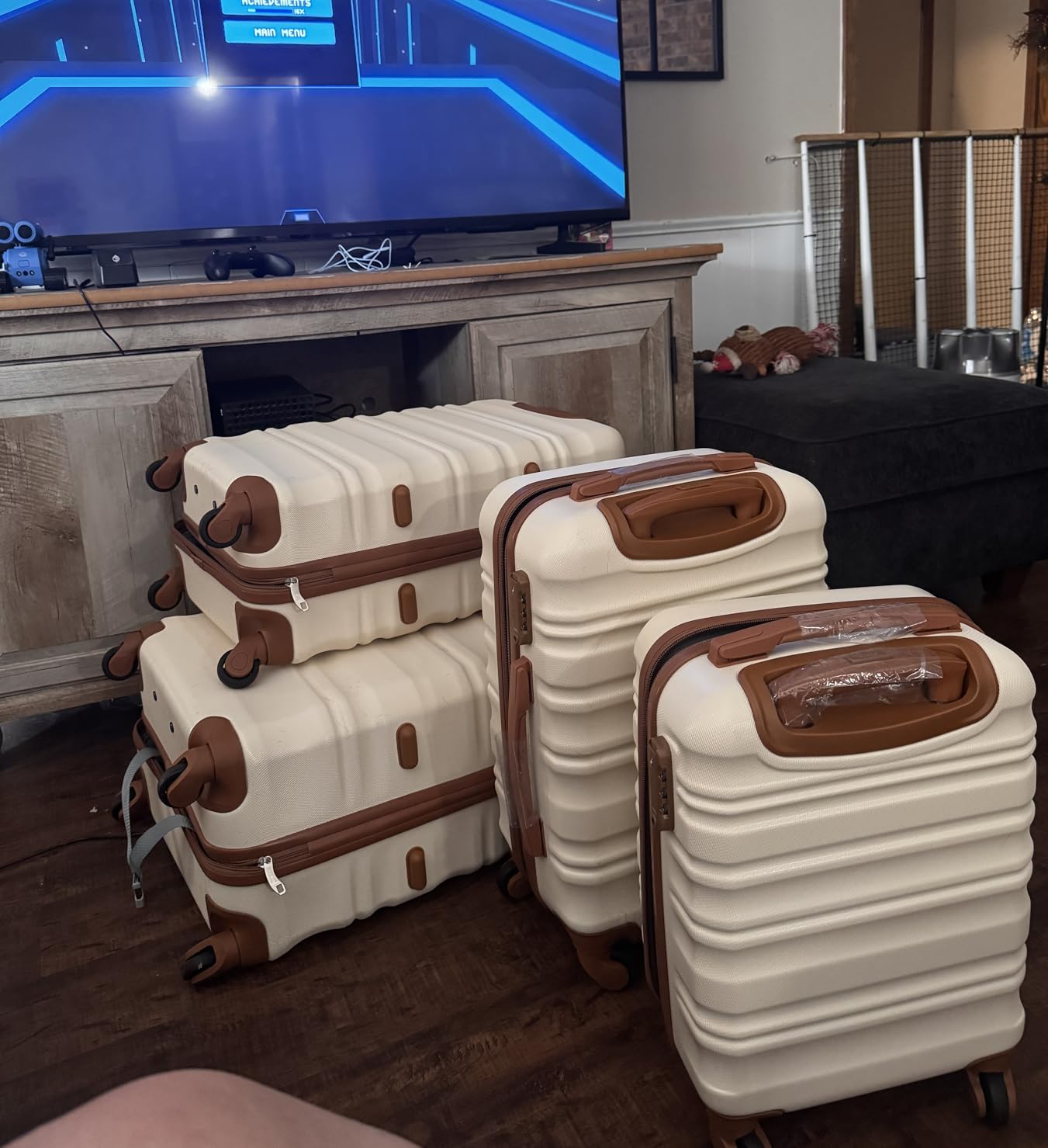 LONG VACATION Luggage Sets, 6 Piece, Hardshell Suitcase with Spinner Wheels customer photo 2