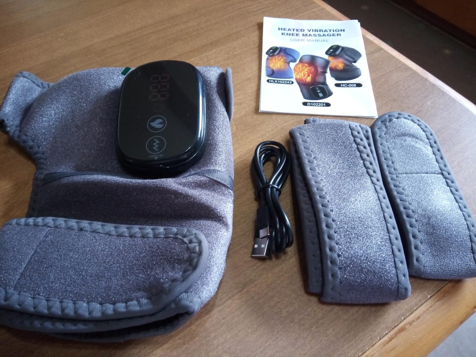 FSA Eligible Knee Massager with Heat and Vibration, Knee Heating Pad for Arthritis with Massage, Heated Knee Brace Wrap Black customer photo 2