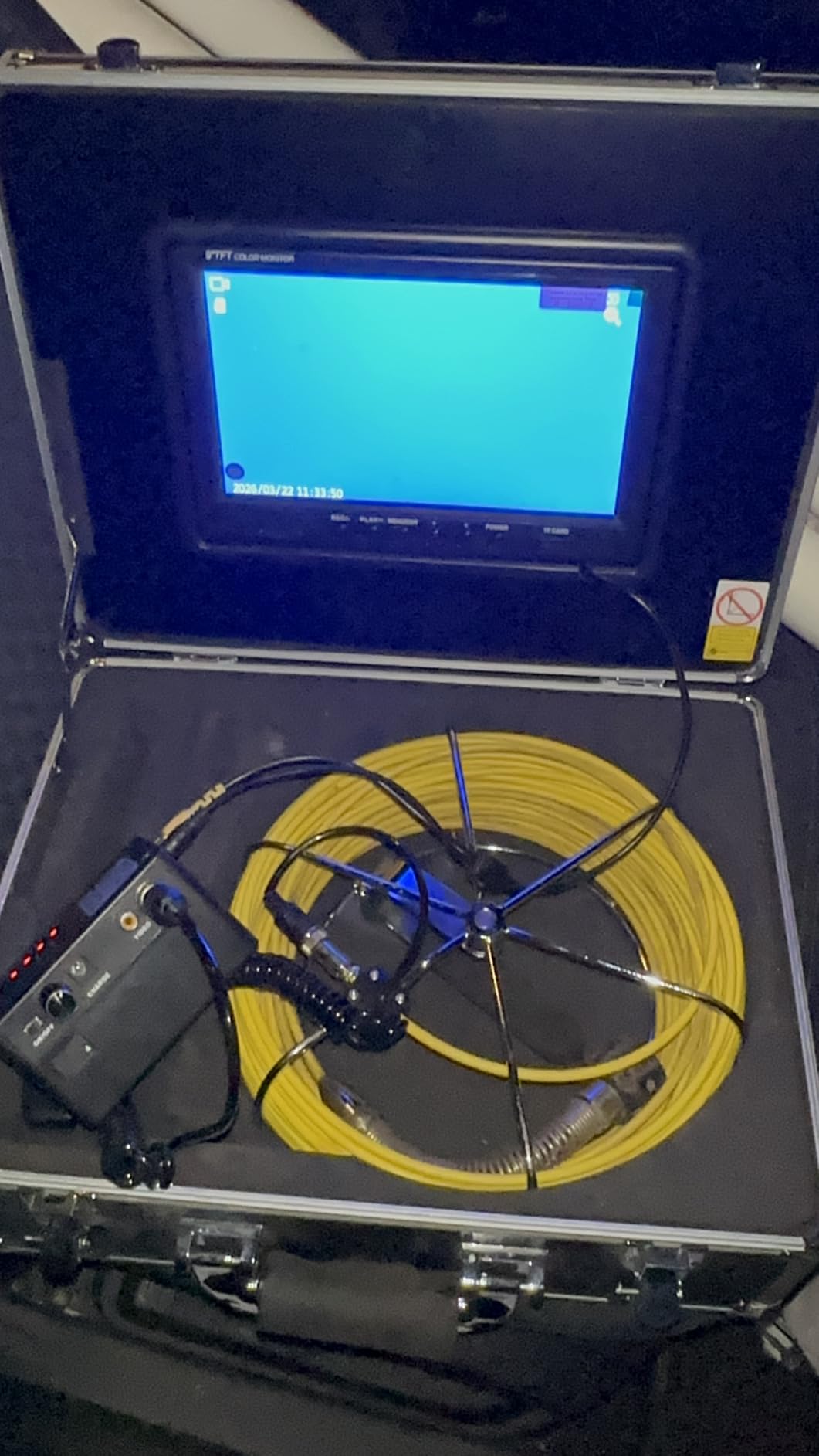 VEVOR Sewer Camera with 512Hz Locator, 131 ft/40 m, 7