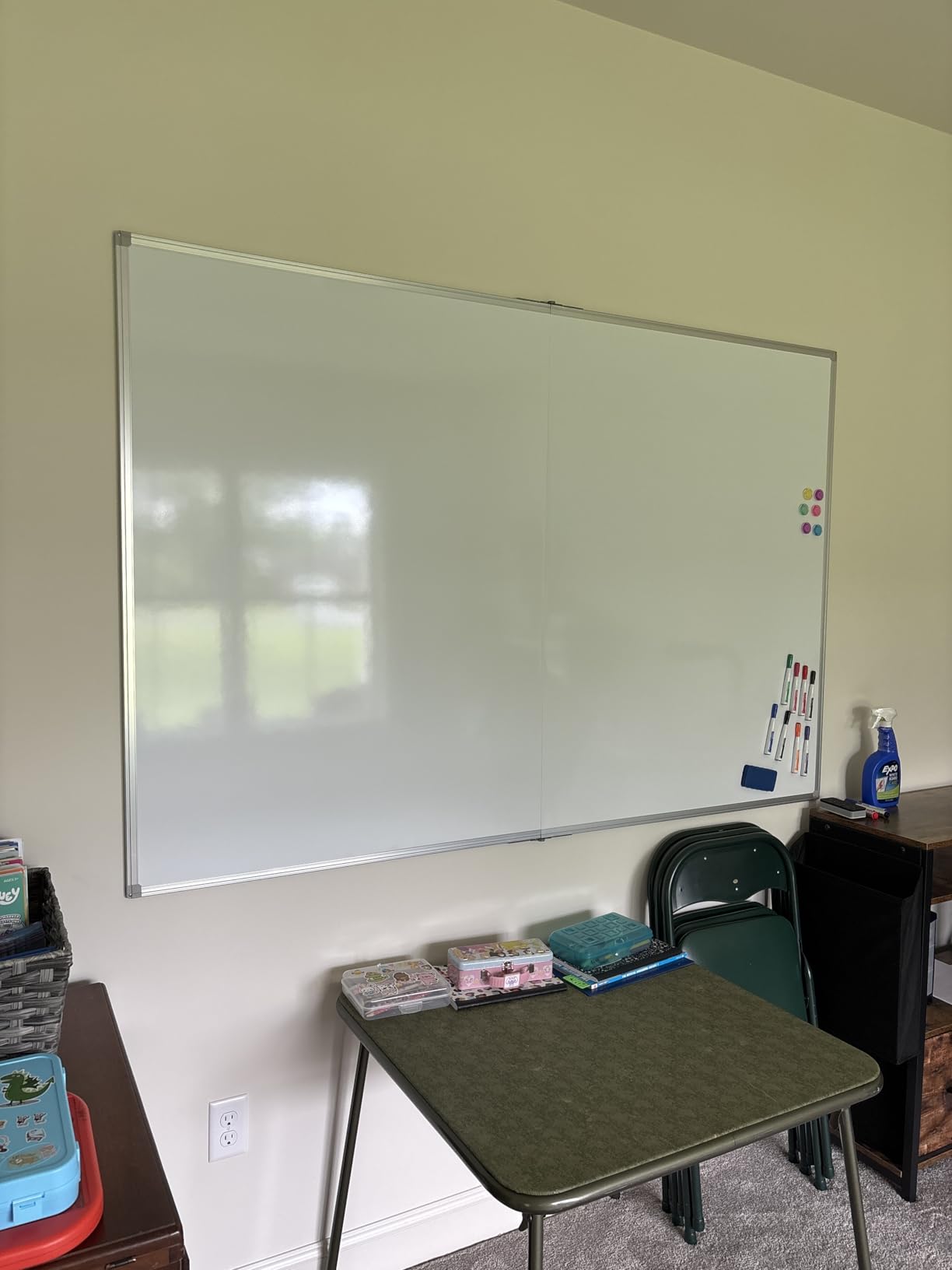Maxtek White Board Dry Erase 72x48, Large Magnetic Whiteboard Wall Mounted customer photo 1