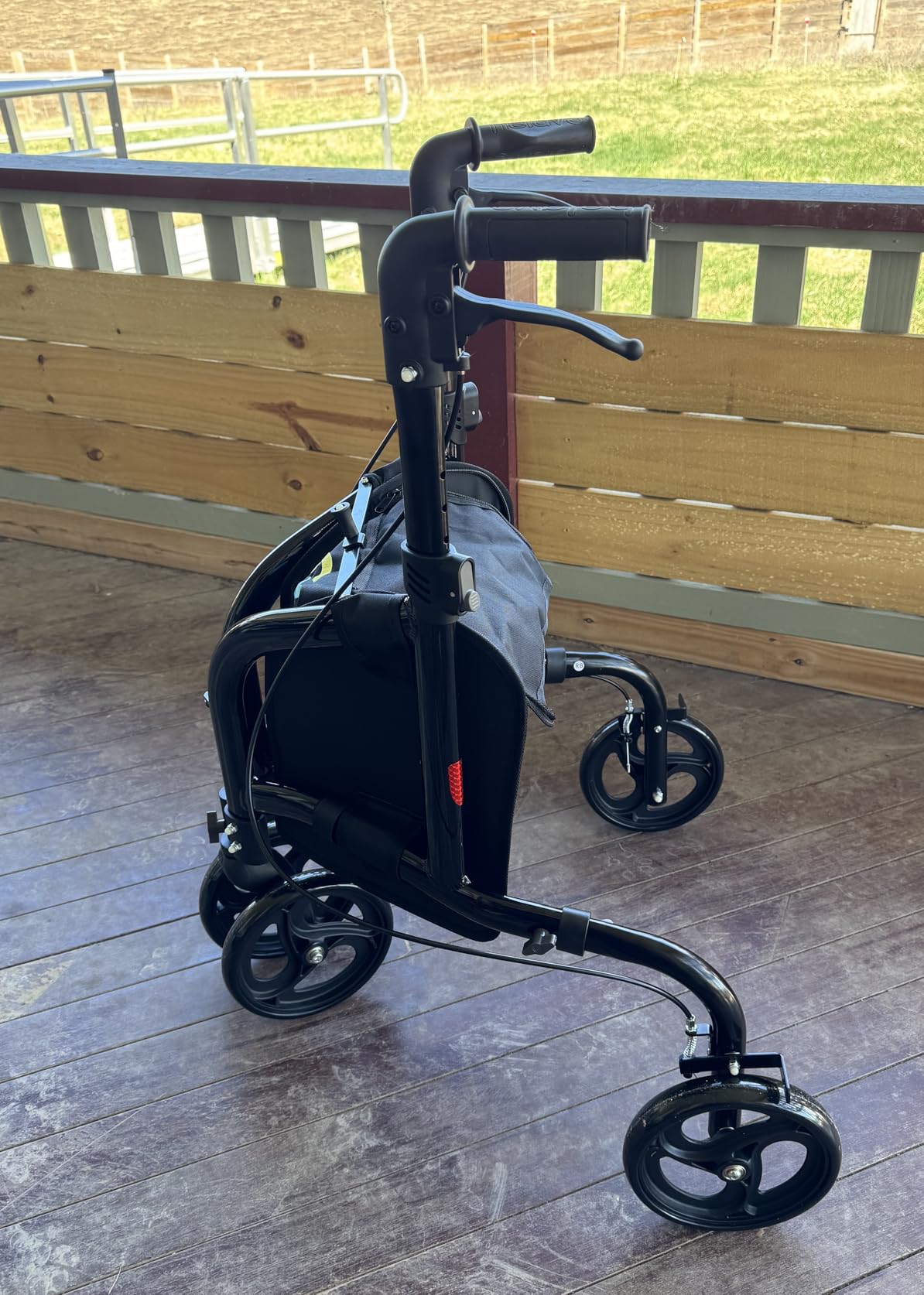 Helavo 3 Wheel Walker with Double Front Wheels, Narrow Walker for Seniors customer photo 1