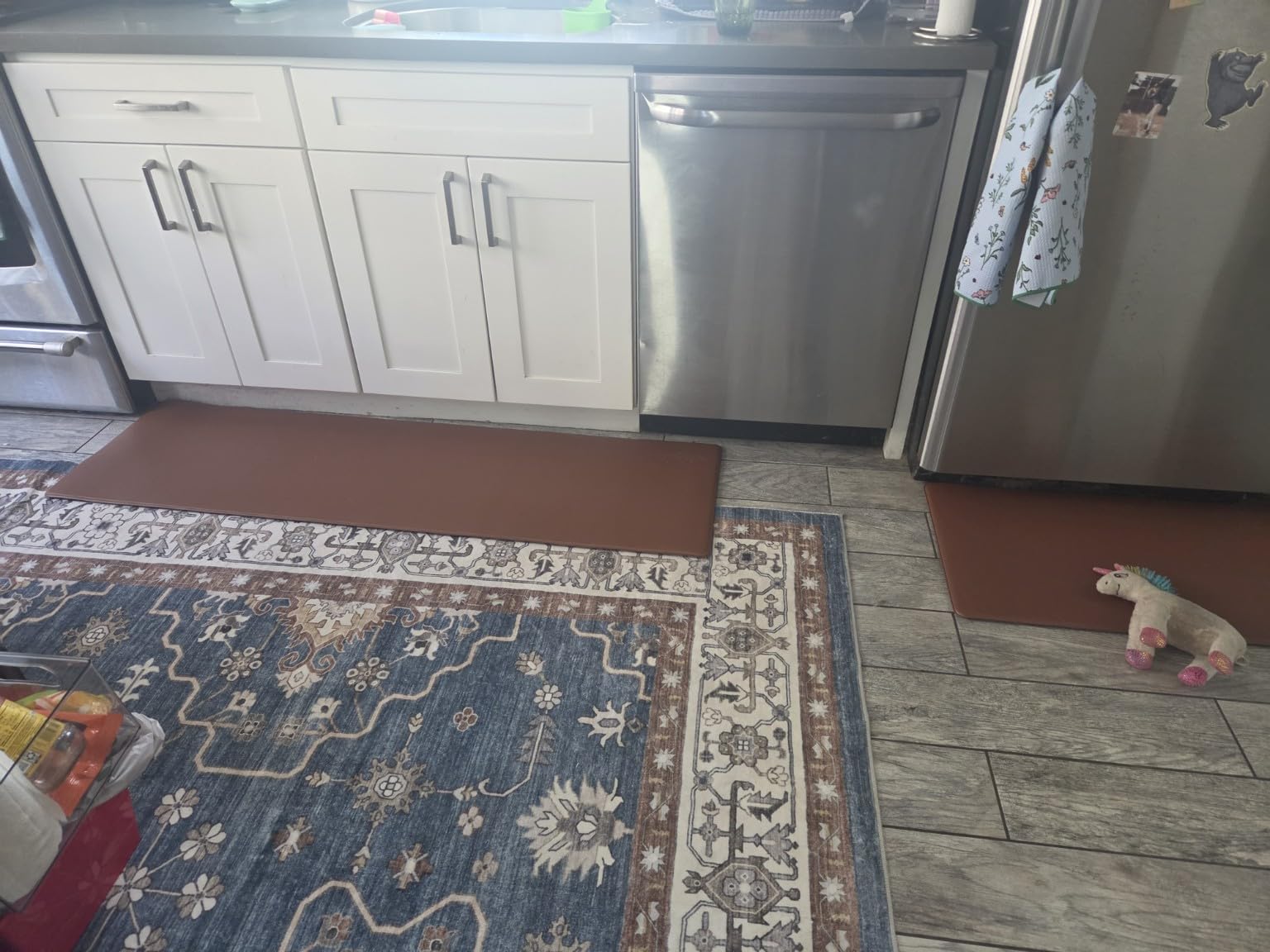 StepRite Kitchen Mats for Floor, 2-Piece Anti-Fatigue Kitchen Rugs, Black customer photo 2