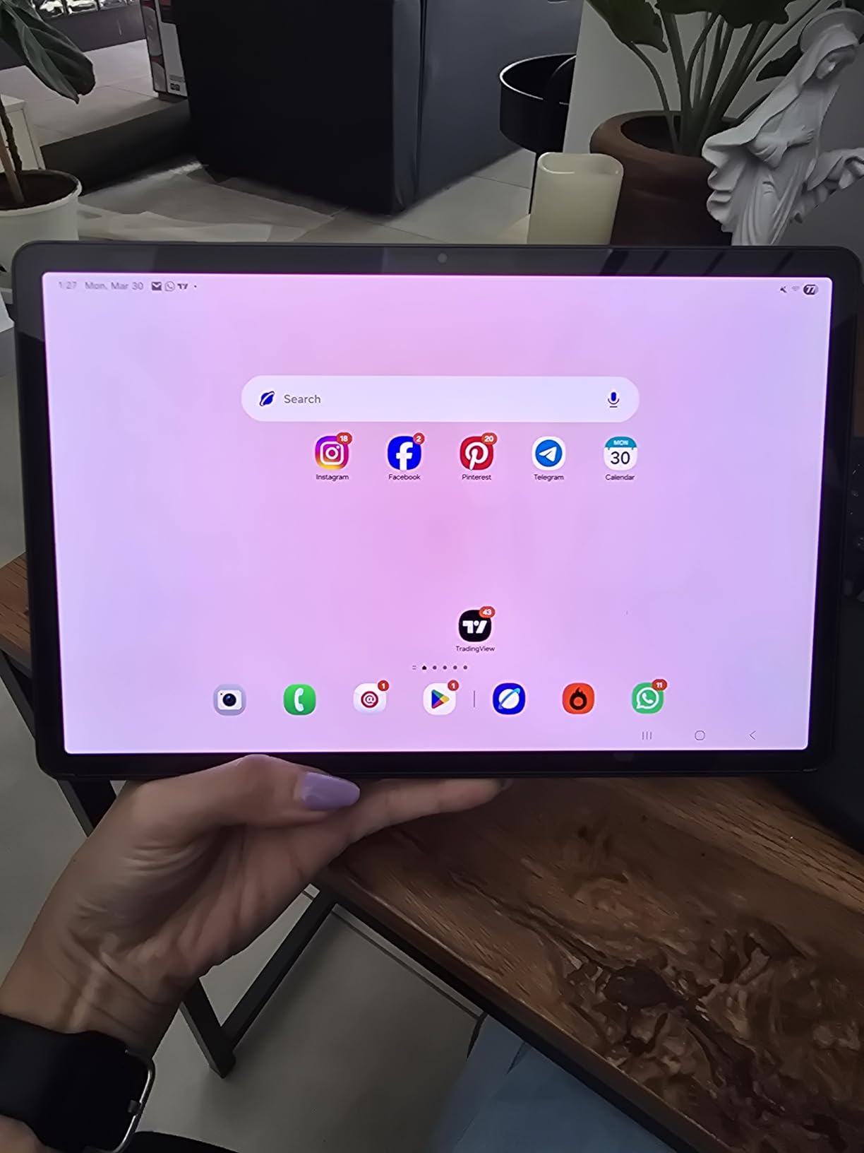 Samsung Galaxy Tab S9 11” 256GB WiFi 7 Android AI Tablet, Snapdragon 8 Gen 2 Processor, AMOLED Screen, Durable Design, S Pen Included, Long Battery Life, Auto Focus Camera, US Version, 2023, Graphite customer photo 1
