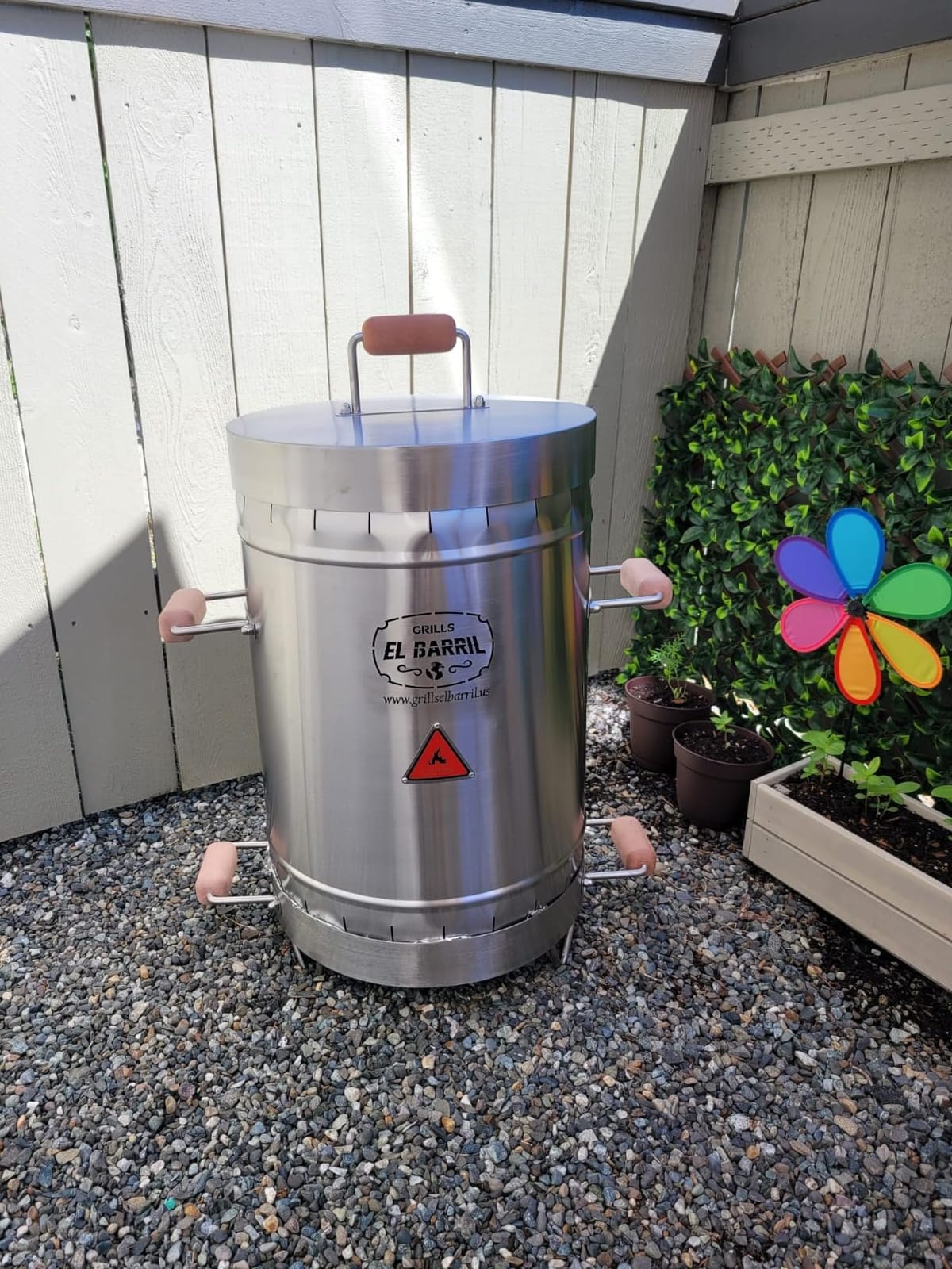 EL BARRIL 30LBS Premium Vertical Barrel Charcoal Grill Smoker - Stainless Steel Barrel Smoker with Even Heat Distribution, Juicy BBQ, Rust Resistant for Camping, Patio, Tailgating & Family BBQ customer photo 2