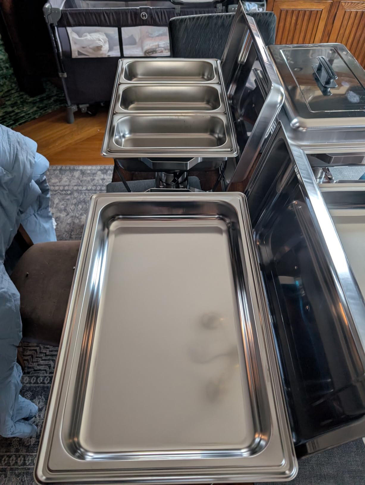 IMACONE Rectangular Chafing Dish Buffet Sets of 6, 8QT customer photo 2