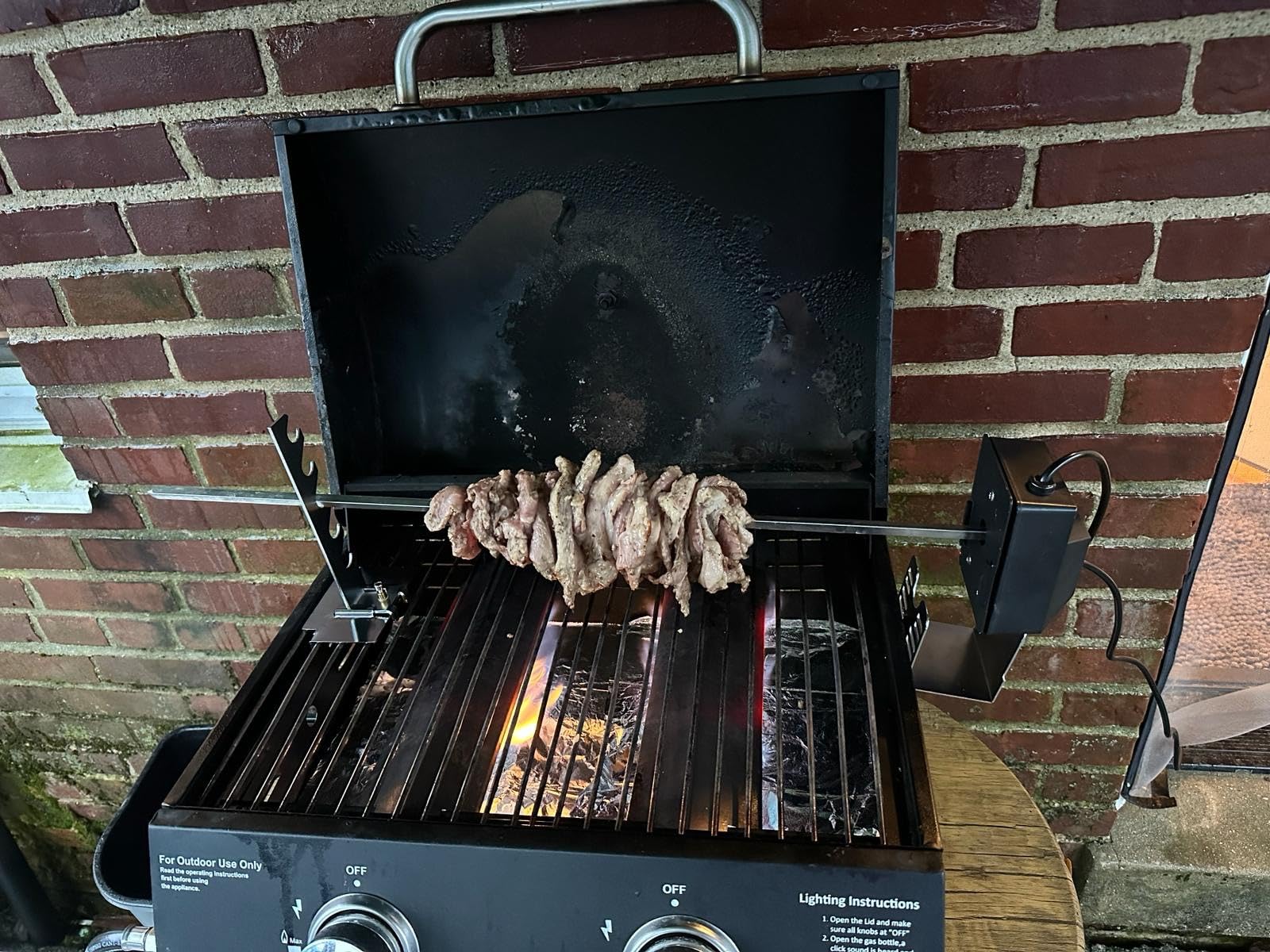 Rotisserie Grill Kit, Automatic Rotating BBQ, UL Certificated customer photo 2