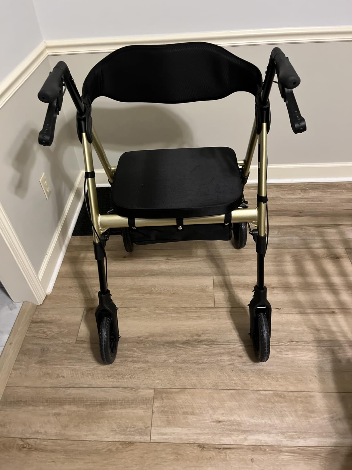 450Lbs Bariatric Rollator Walker,Heavy-Duty Walkers for Seniors with seat customer photo 2