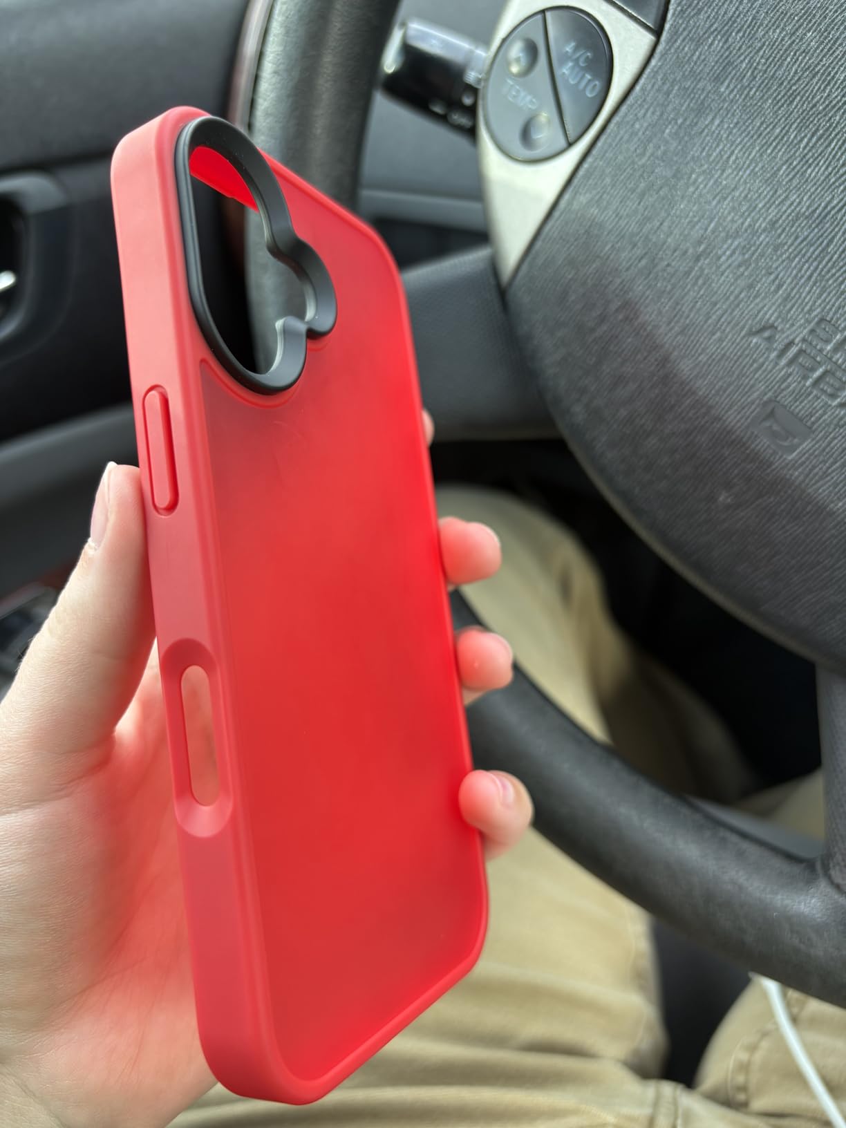 Yriklso for iPhone 12 Phone Case, Shockproof for iPhone 12 Pro Case, Military Grade Drop Protection, Protective Hard Back Slim Translucent, Frosted Green customer photo 2