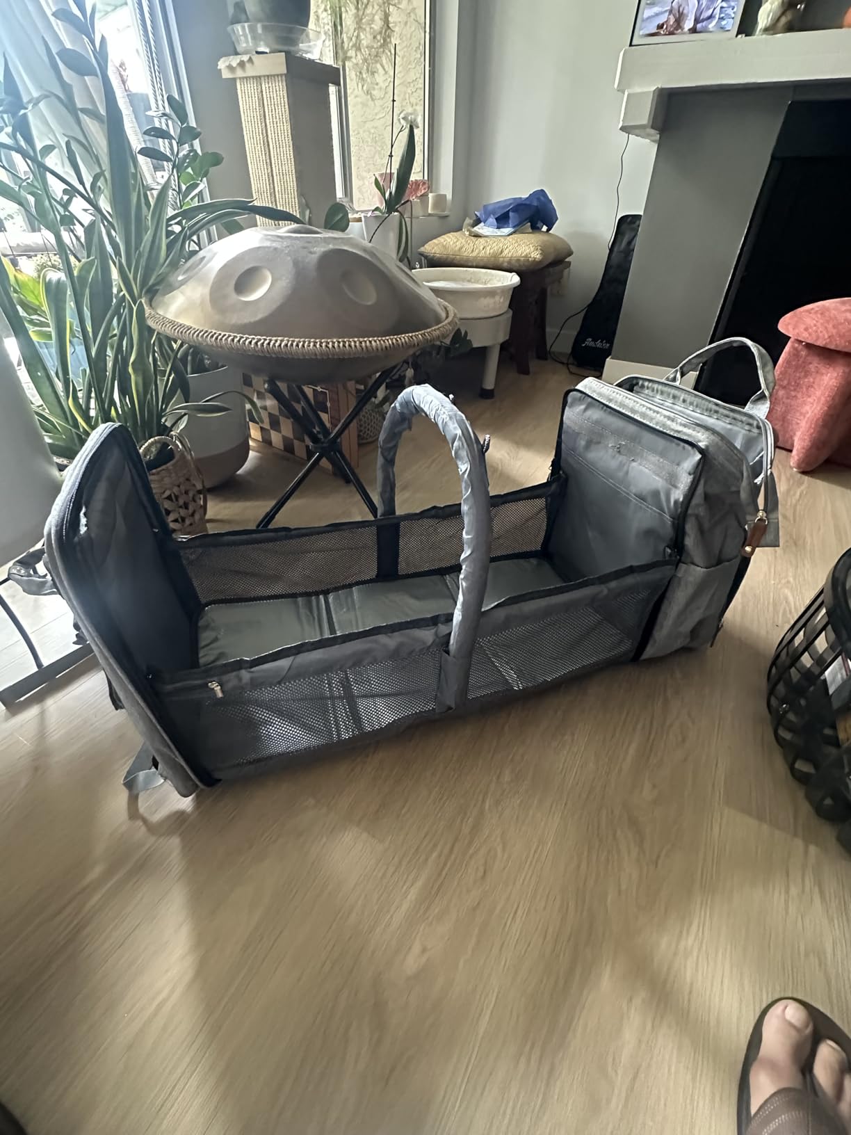 Astro alan Baby Diaper Bag with Changing Station, Waterproof Diaper Bag Backpack for Moms Dads with USB Charging Port, Baby Shower Gifts, Baby essentials,Grey customer photo 1