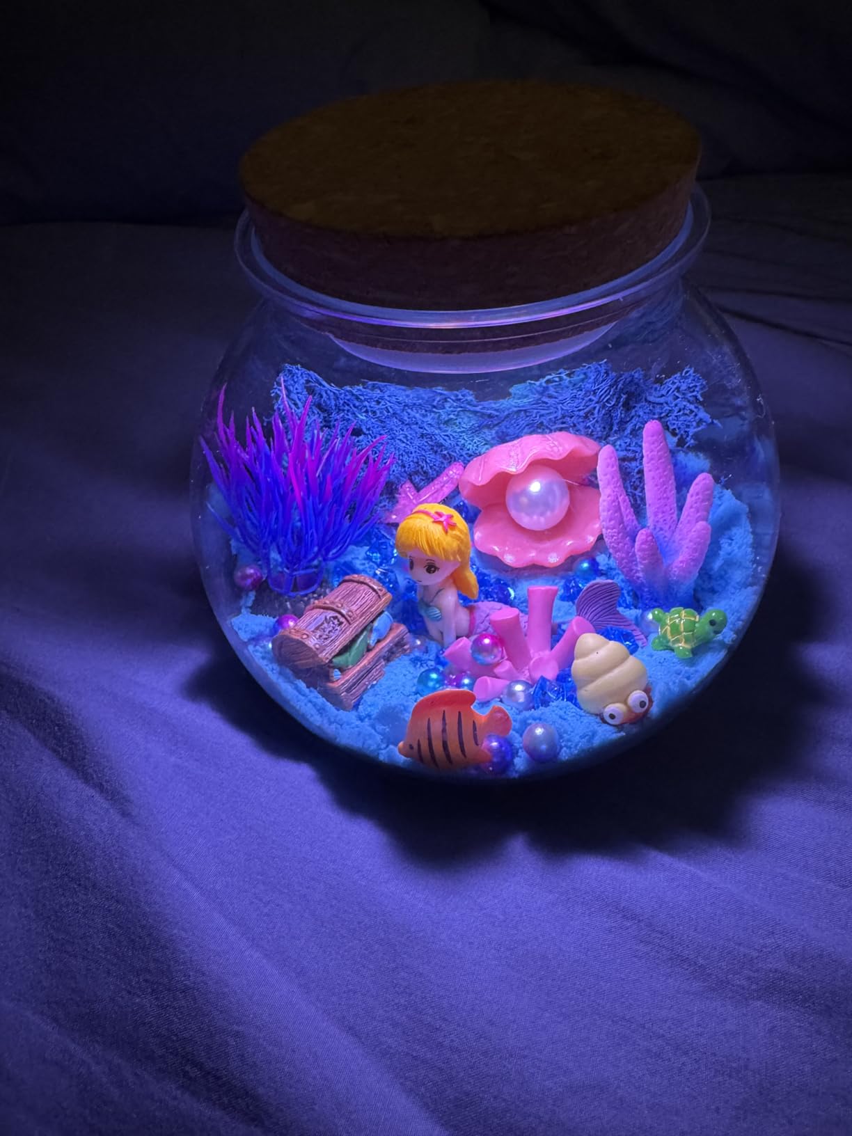 7july Unicorn Terrarium Crafts Kit for Kids-LED Night Light Up & Remote Unicorn Birthday Gifts Toys for Girls Ages5 6 7 8 9 10 Year Old-Christmas Gifts for Girls customer photo 1