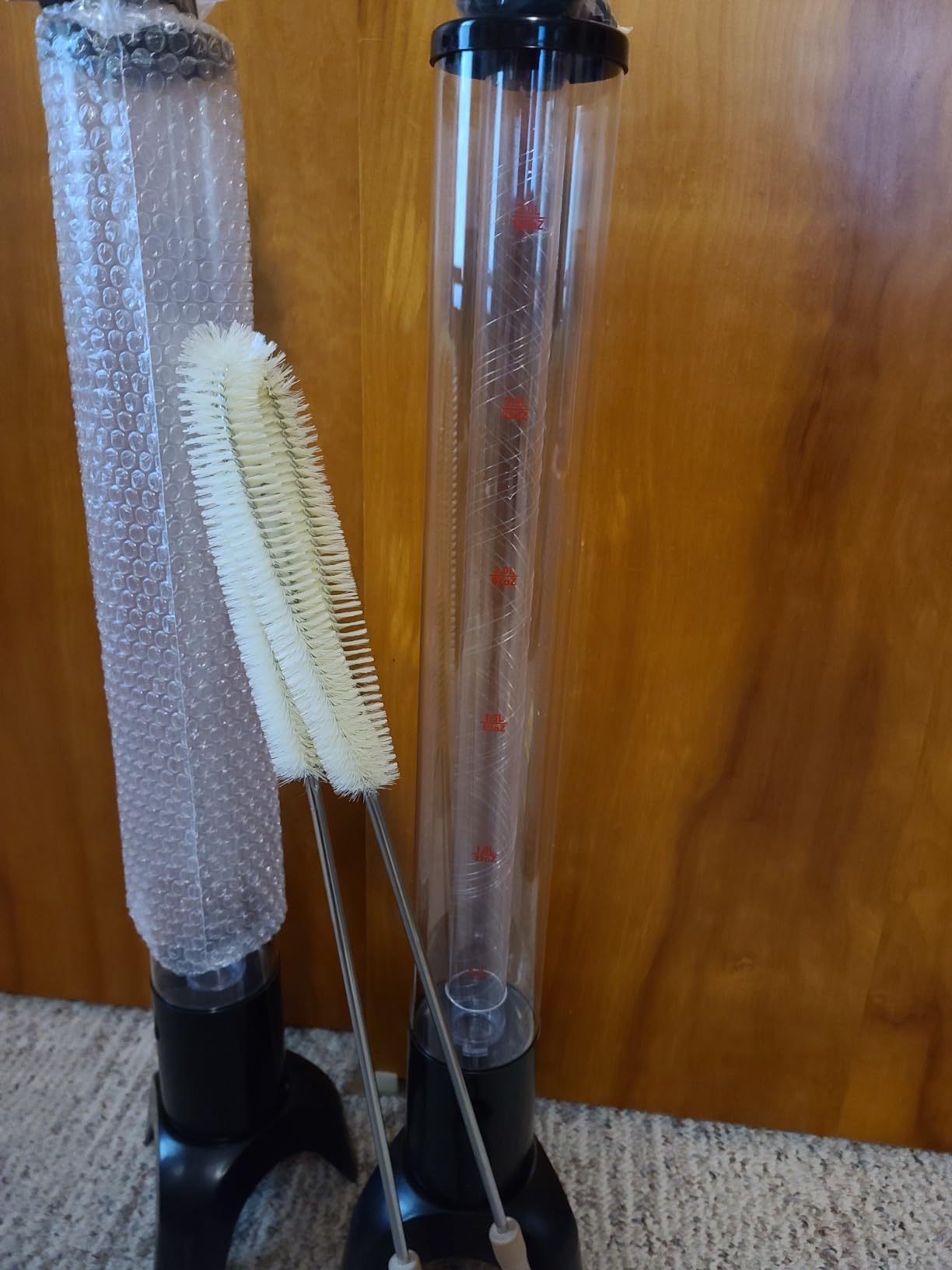 Mimosa Tower, 100oz/3L Drink Tower Dispenser with Ice Tube and LED Light, Tabletop Beer Dispenser (1pc) customer photo 1