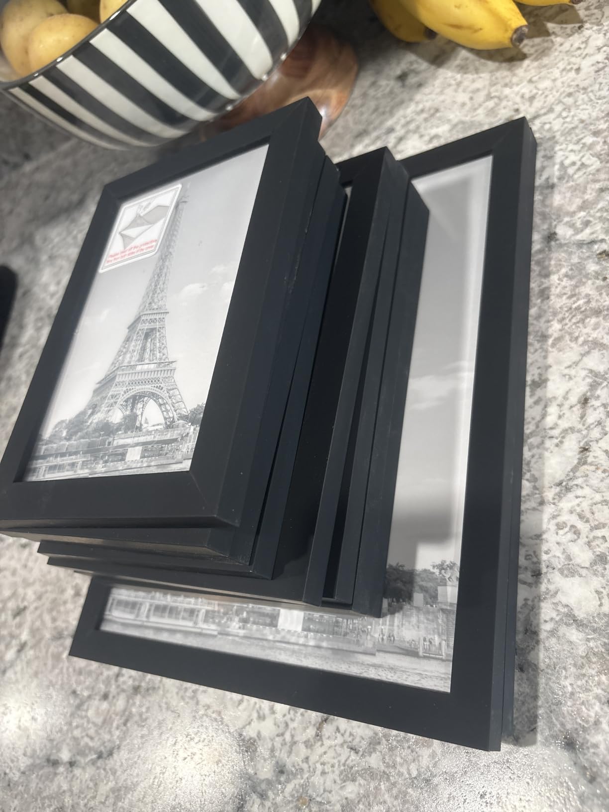 upsimples Picture Frames Set of 10, Including 8x10, 5x7, 4x6 Black Frame customer photo 2