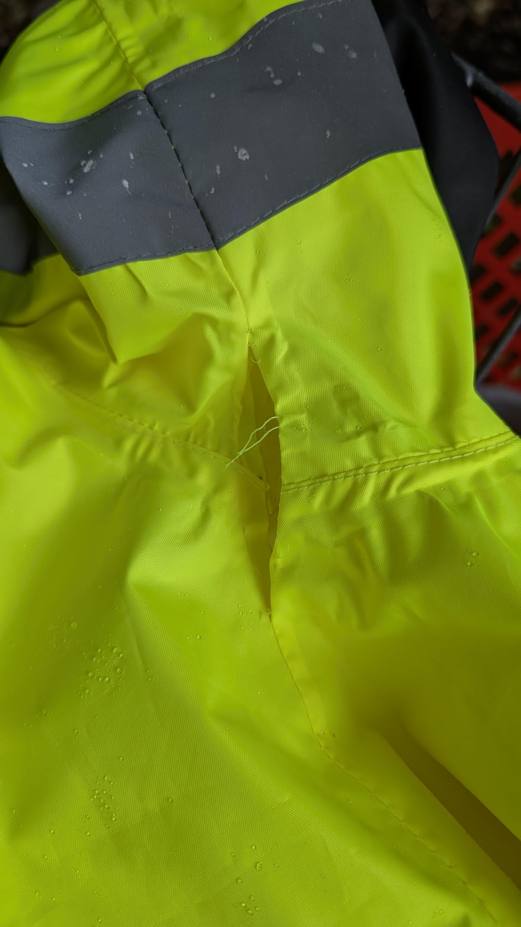 Reflective Rain jackets for men waterproof,Hi Vis Safety Coat With Reflective Strips,High Visibility Class 3 Rain jackets With 2 large pockets,Zipper,Black Bottom Lime,LG/XL customer photo 2
