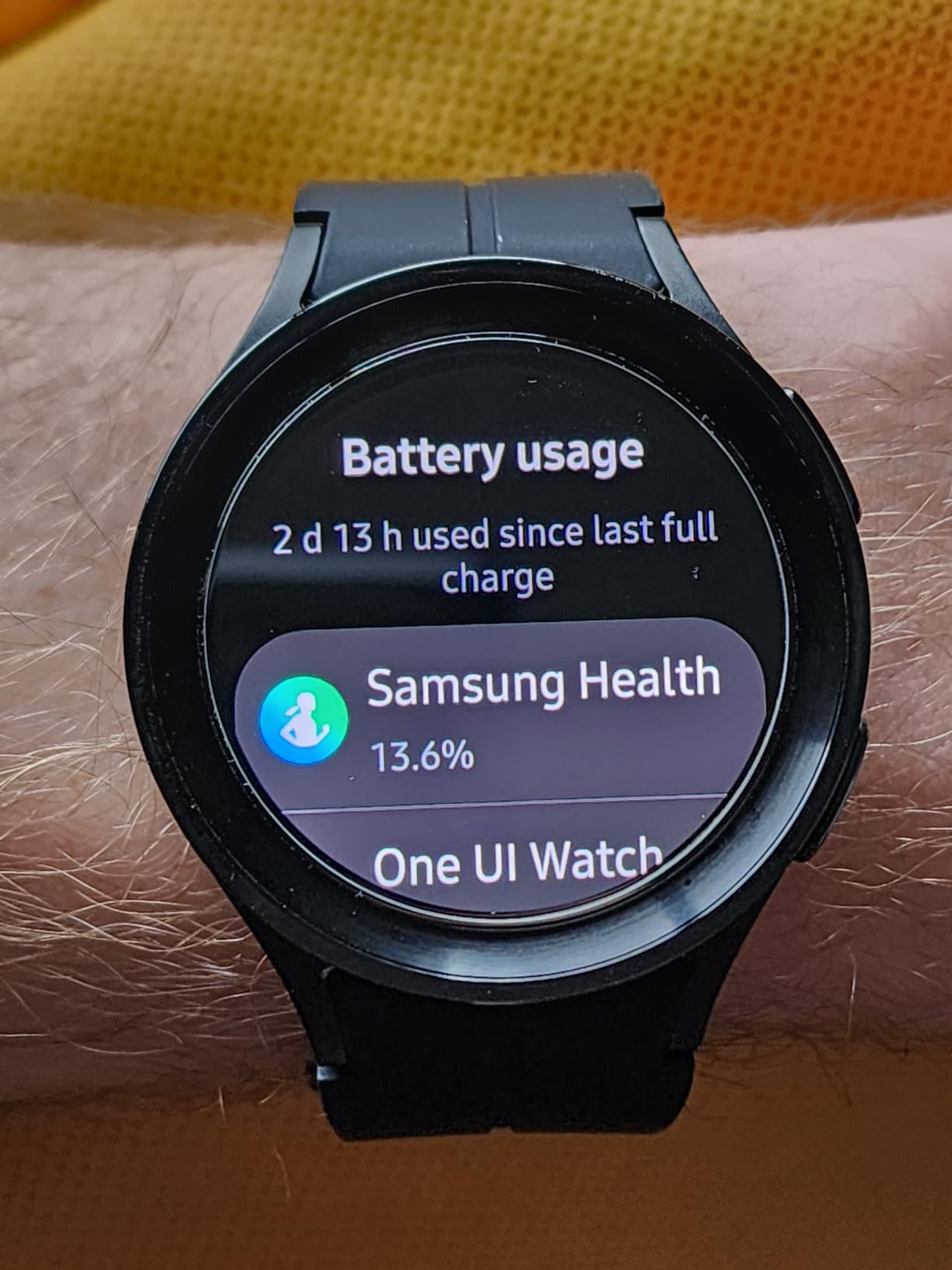 SAMSUNG Galaxy Watch 5 Pro 45mm Bluetooth Smartwatch w/Body, Health, Fitness and Sleep Tracker, Black (Renewed) customer photo 2