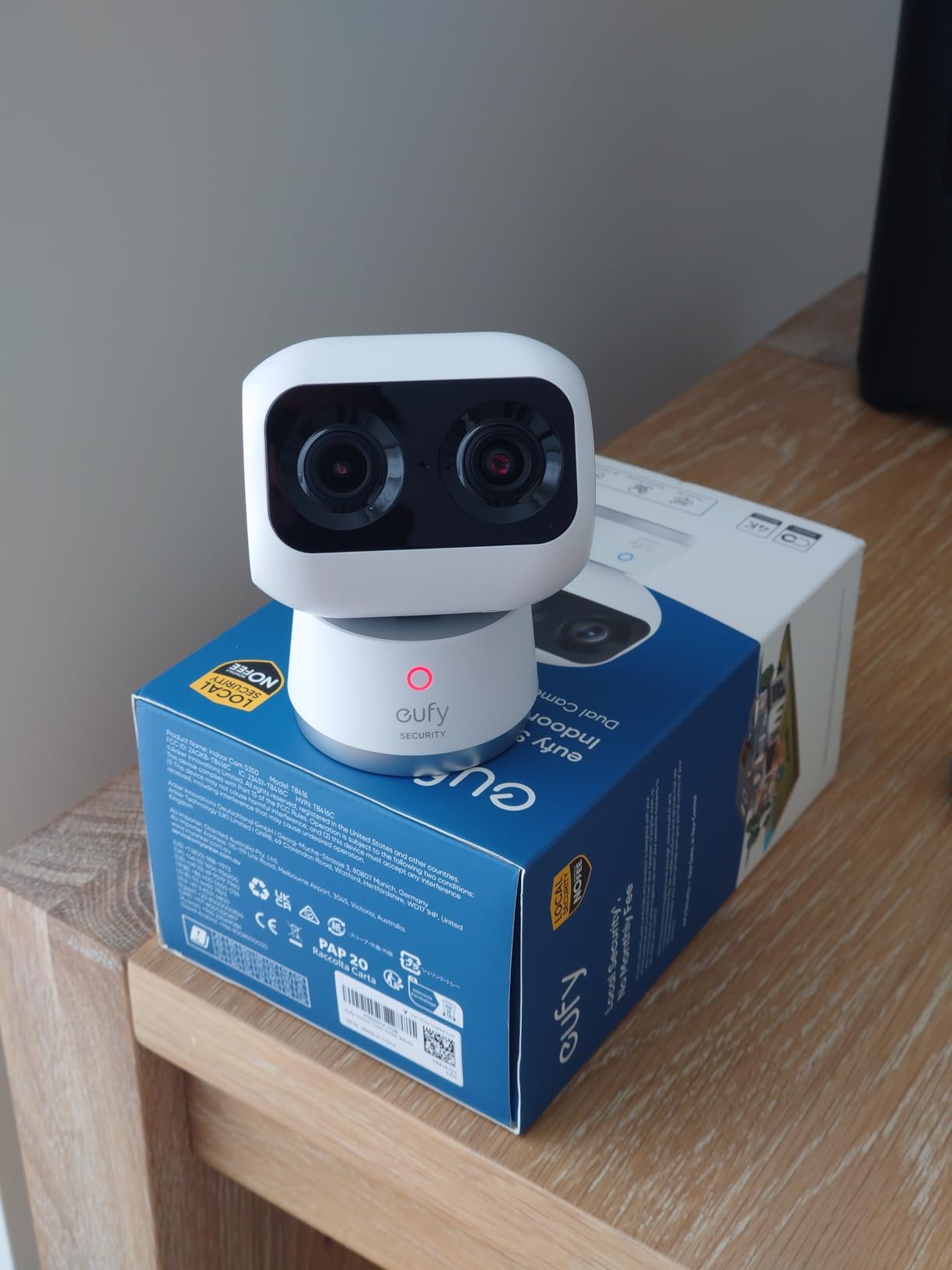 eufy Security 4K Indoor Cam S350, No Subscription, Dual Cameras, 8× Zoom customer photo 2
