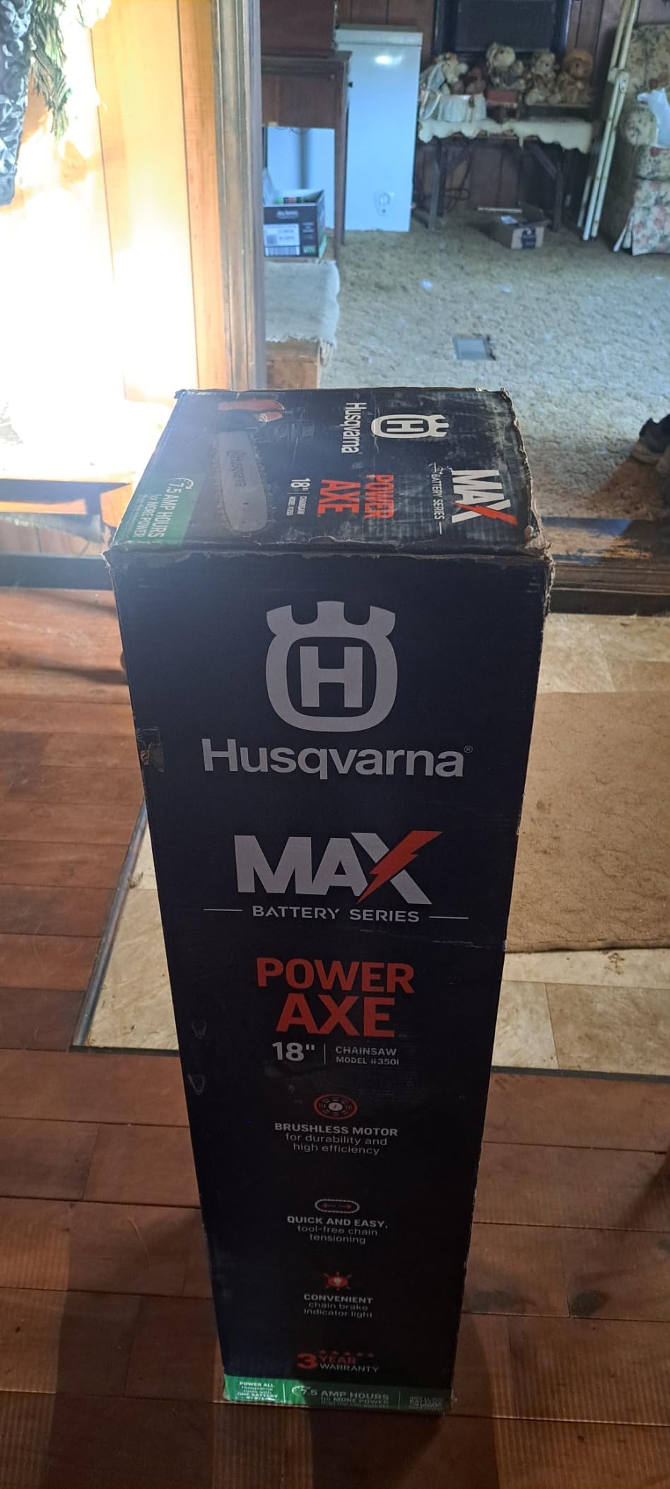 Husqvarna Power Axe 350i Chainsaw, 18 Inch, with Battery and Charger customer photo 1