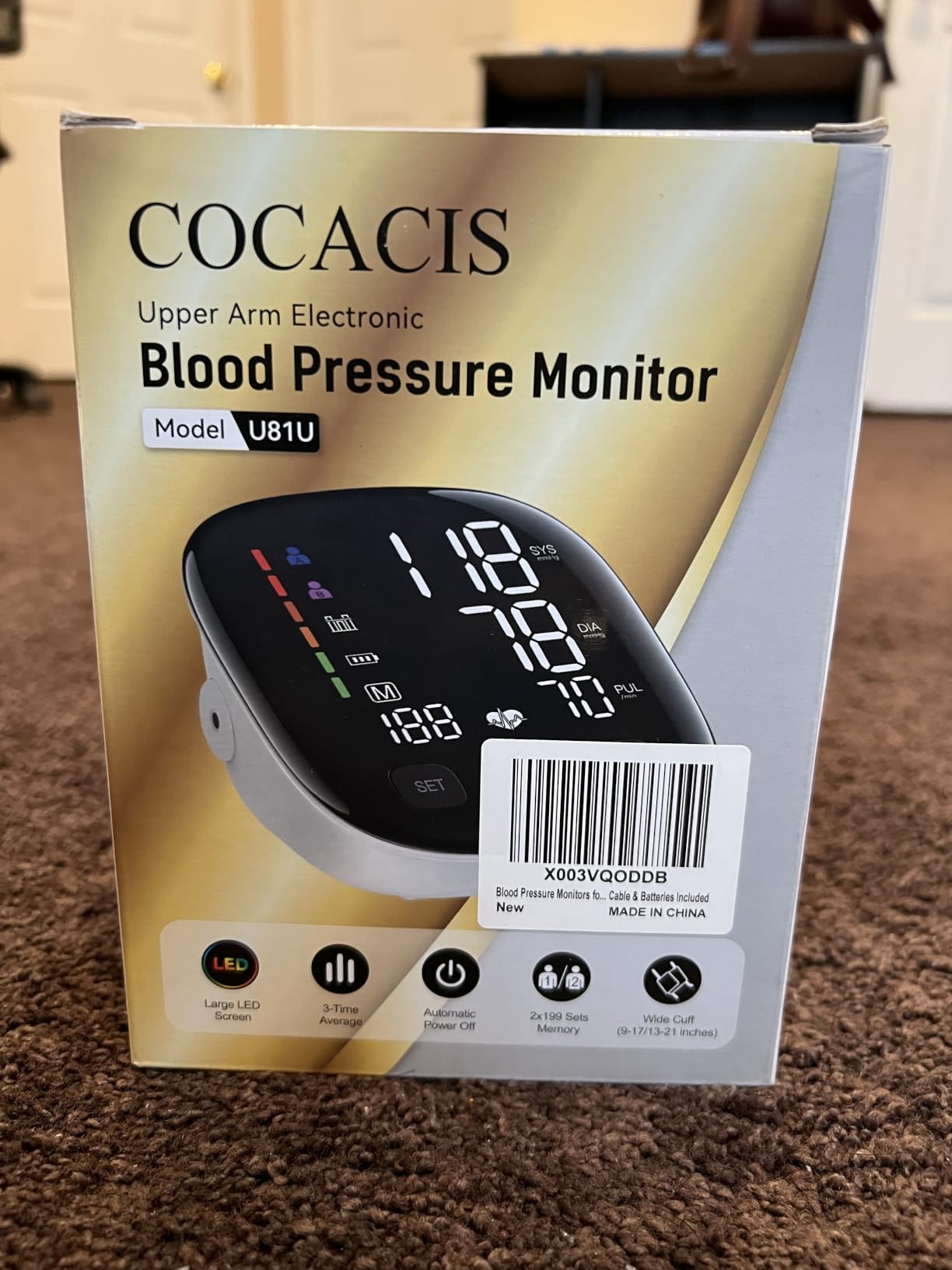 Blood Pressure Monitors,9-17'' & 13-21'' Extra Large Blood Pressure Cuff customer photo 2